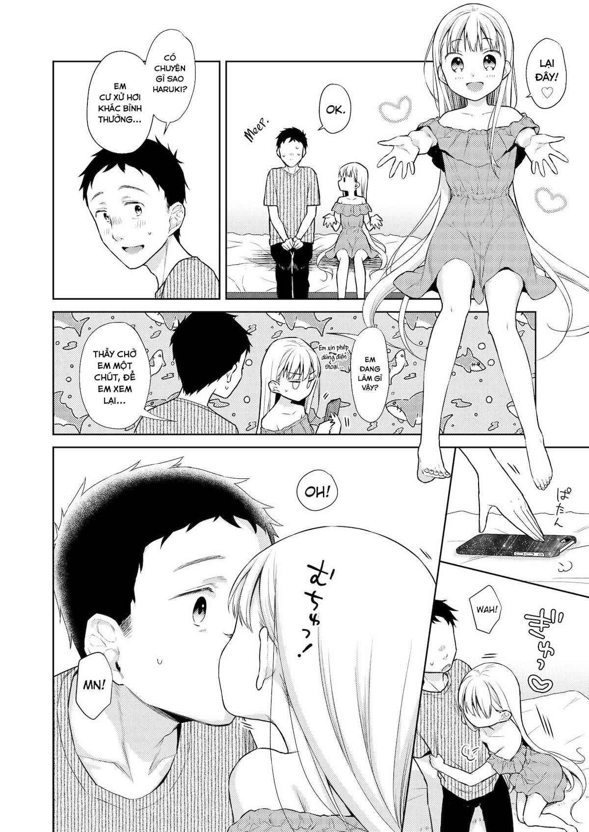 Đọc truyện hentai Hội chứng TS Haruki-kun - Chap 4.1: Hẹn hò tại nhà...