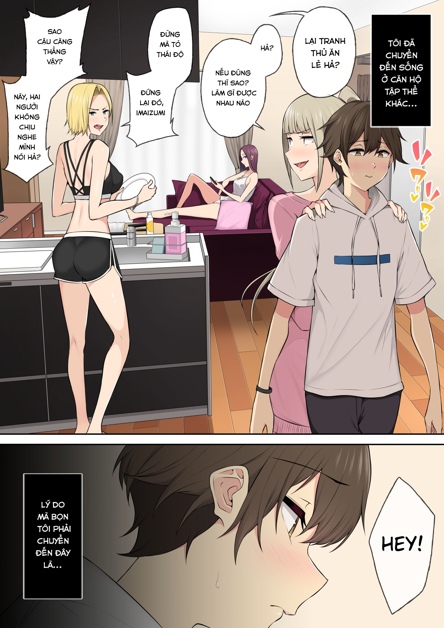 Đọc truyện hentai Imaizumi đưa cả bầy Gyaru về nhà mình - Chap 4.1