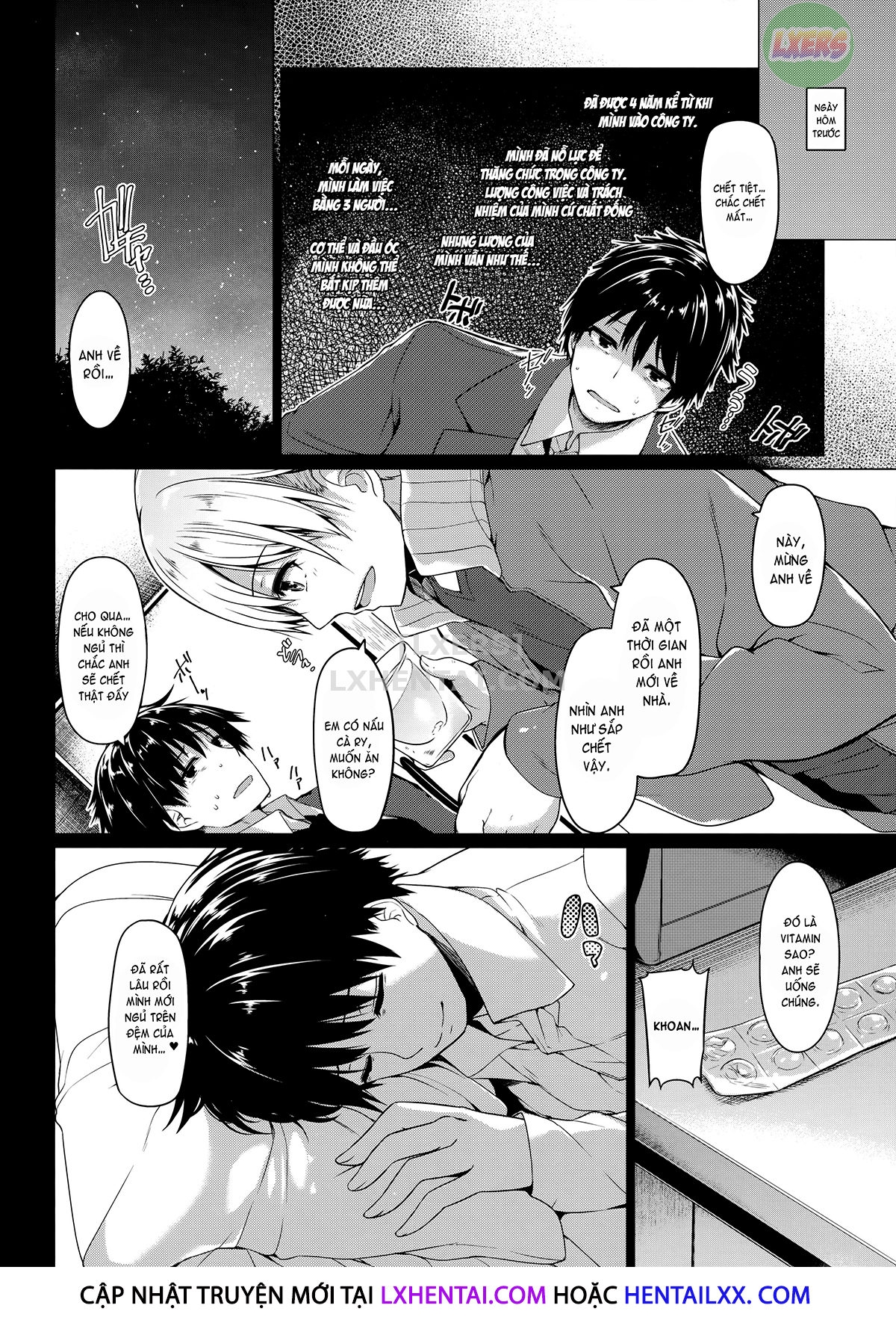 Đọc truyện hentai Sanshoku Hirune Tsuki TS - Chap 1