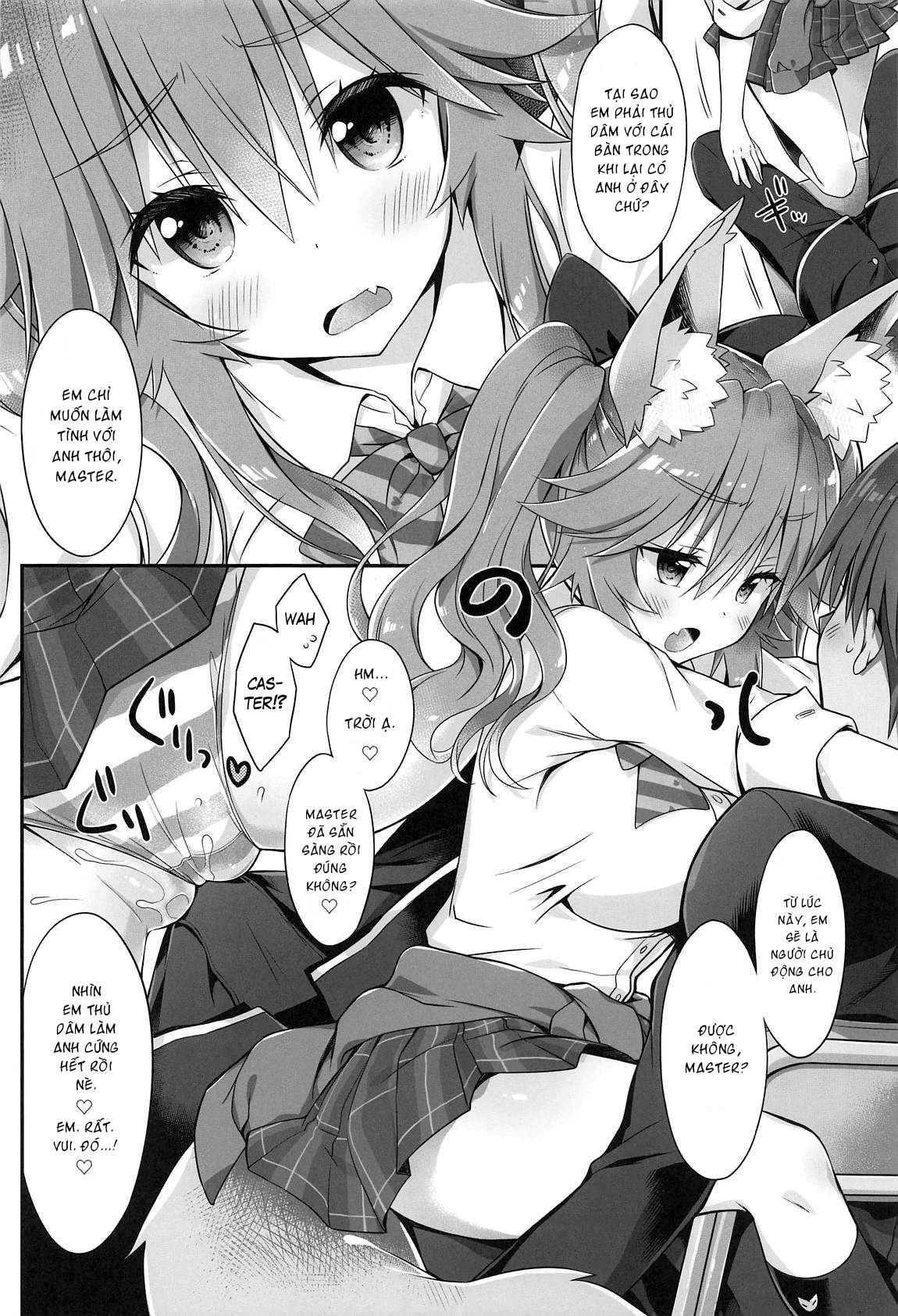 Đọc truyện hentai Ore to Tamamo to Homeroom - Oneshot