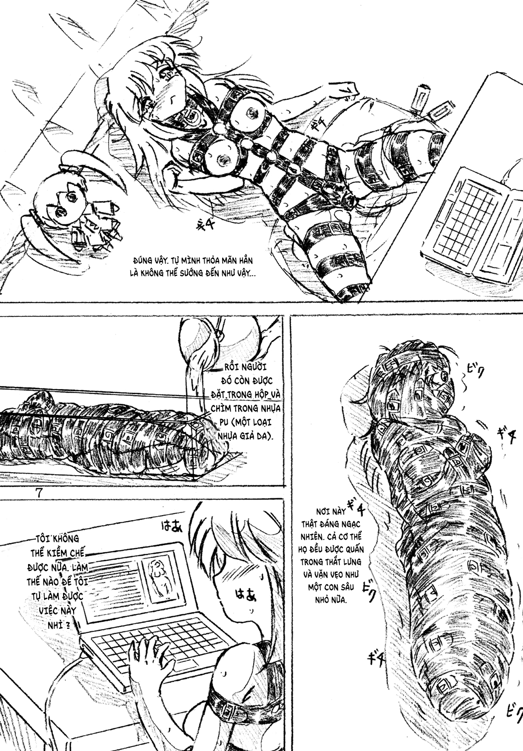 Đọc truyện hentai Jibaku-hime + Osorubeshi Kikai no Pantsu - Oneshot