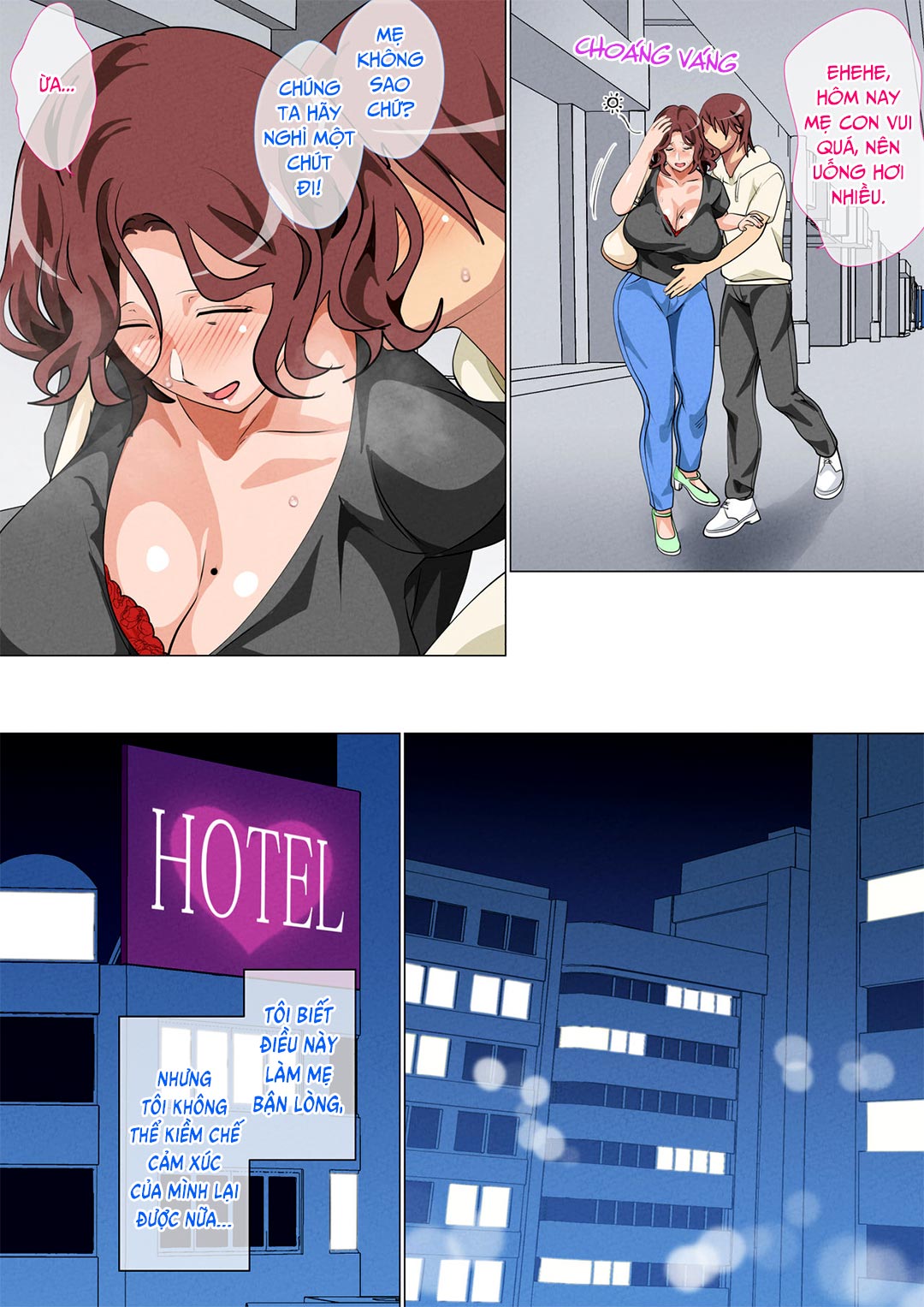 Đọc truyện hentai Mẹ ghé thăm con trai ở Tokyo - Chap 2