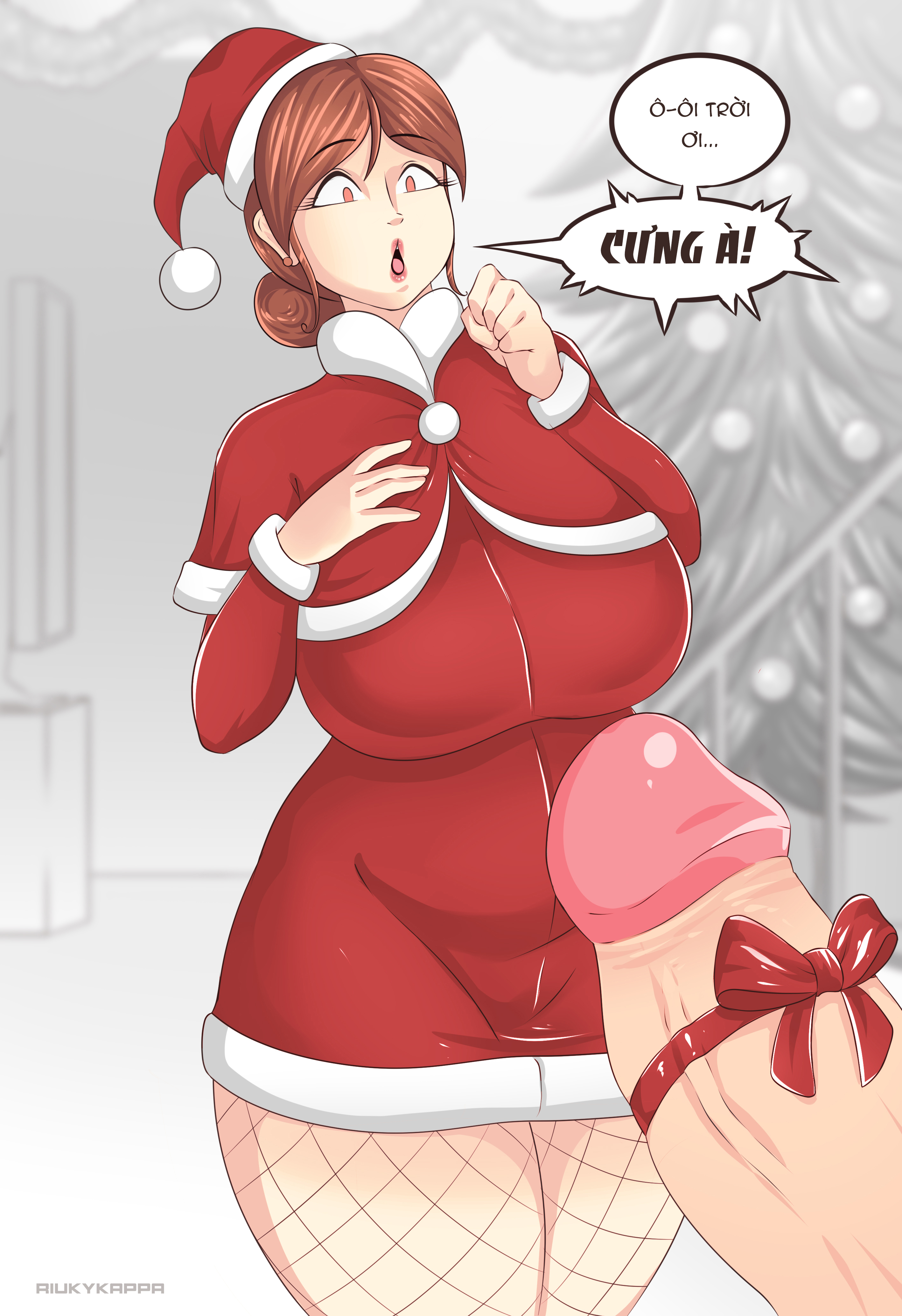 Đọc truyện hentai (Riukykappa) Mom's horny Christmas [Part 3] - Oneshot - Color