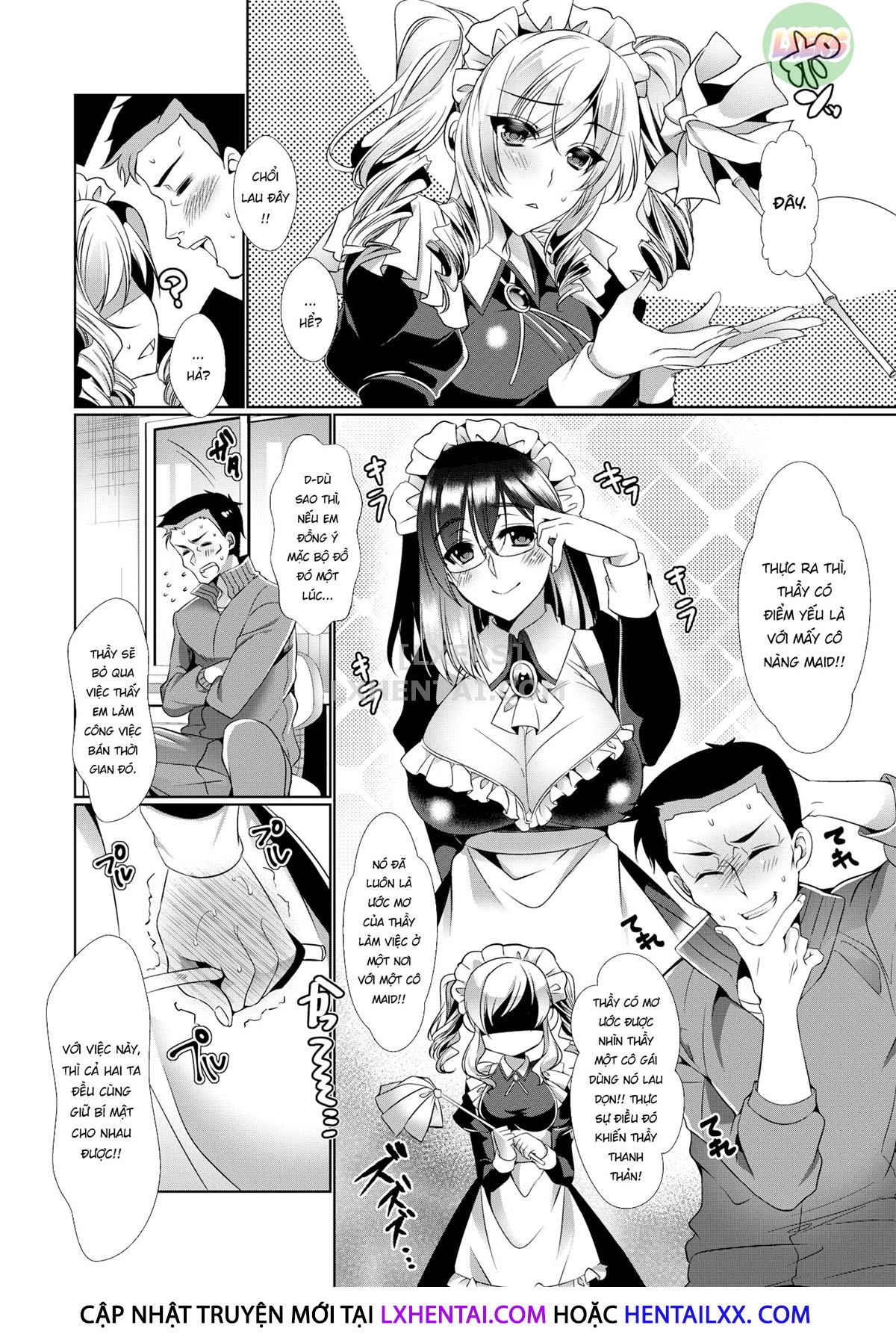 Đọc truyện hentai Thầy giáo & Hầu gái - Oneshot