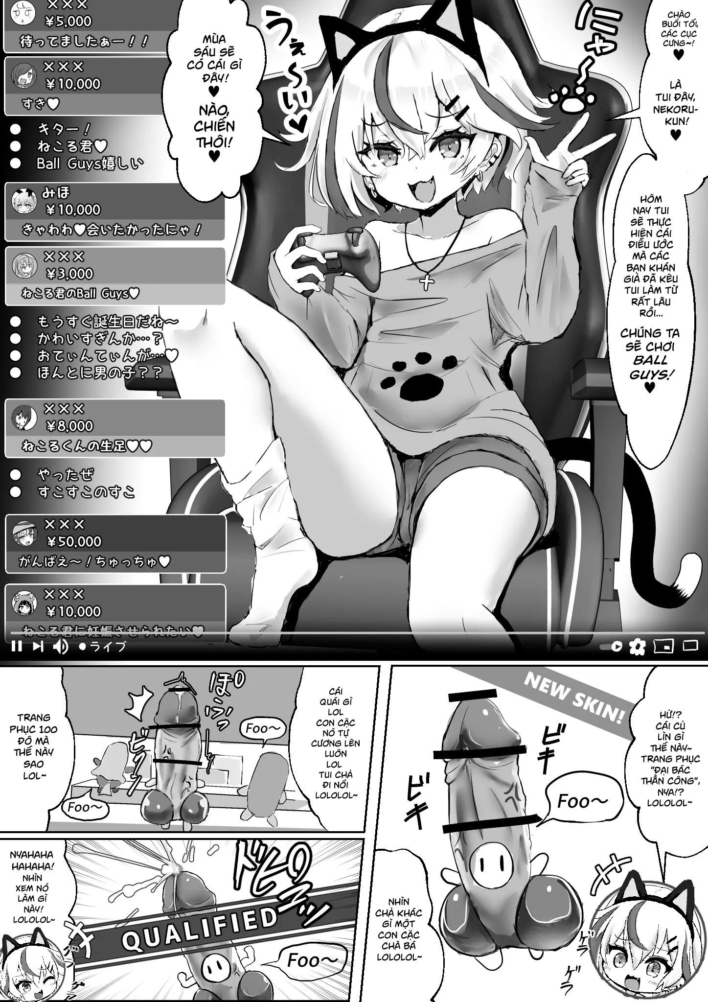 Đọc truyện hentai Câu chuyện về cô vợ otaku bị một thằng nhóc idol streamer vụng trộm - Chap 1