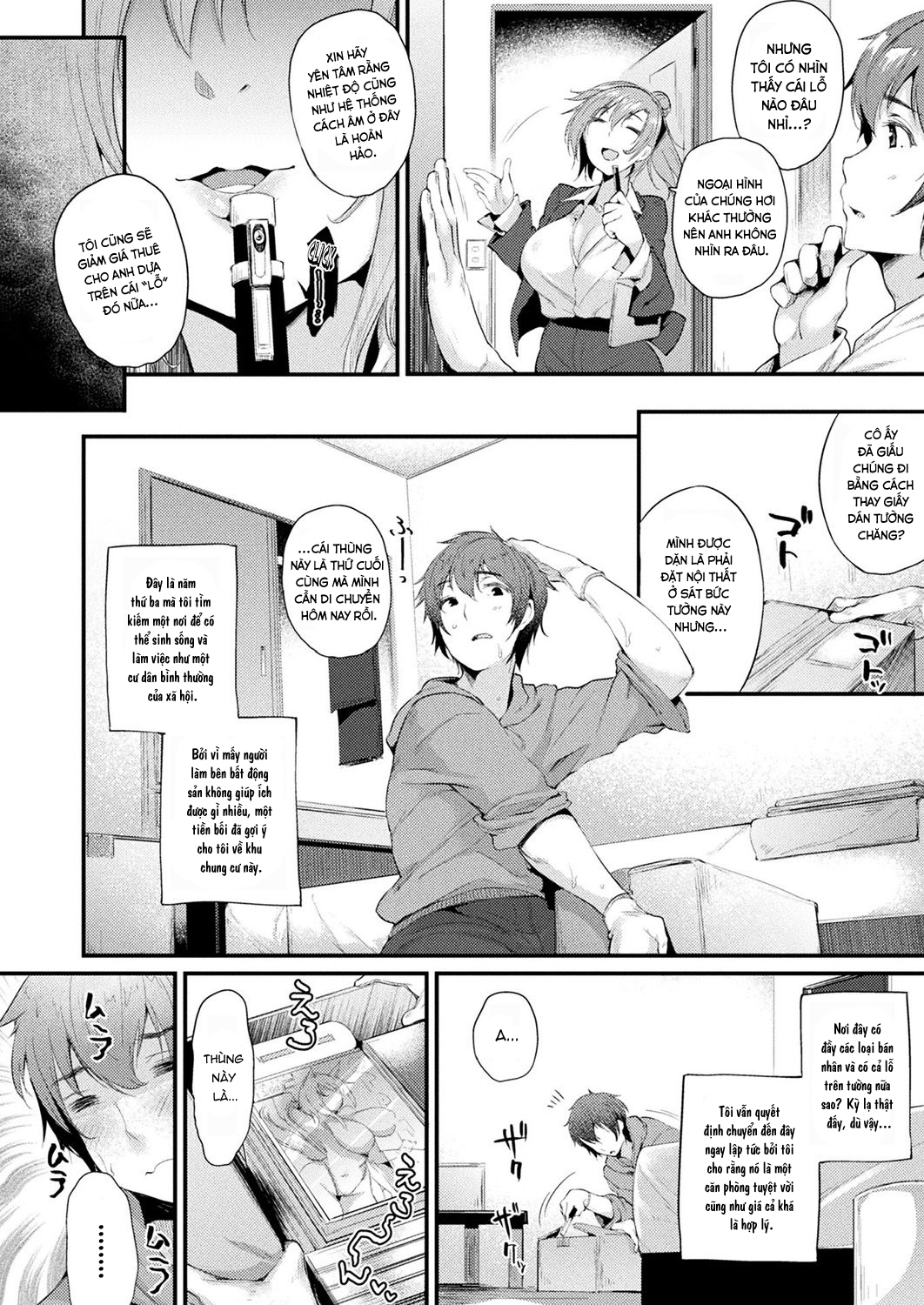 Đọc truyện hentai Chào mừng đến với khu chung cư có cái lỗ trên tường - Phần 1
