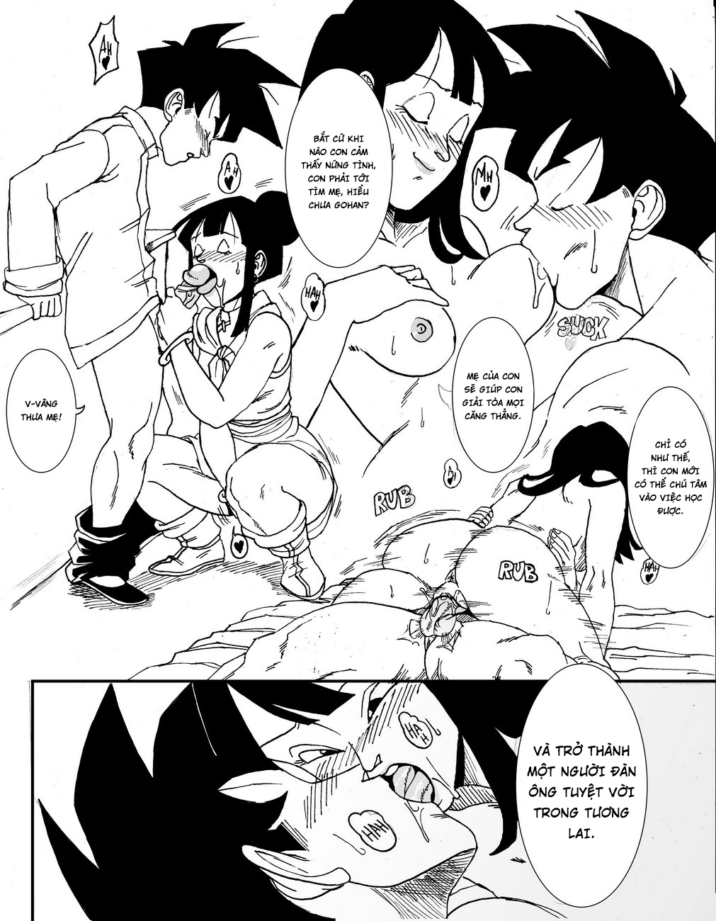Đọc truyện hentai Chichi và Gohan - Oneshot