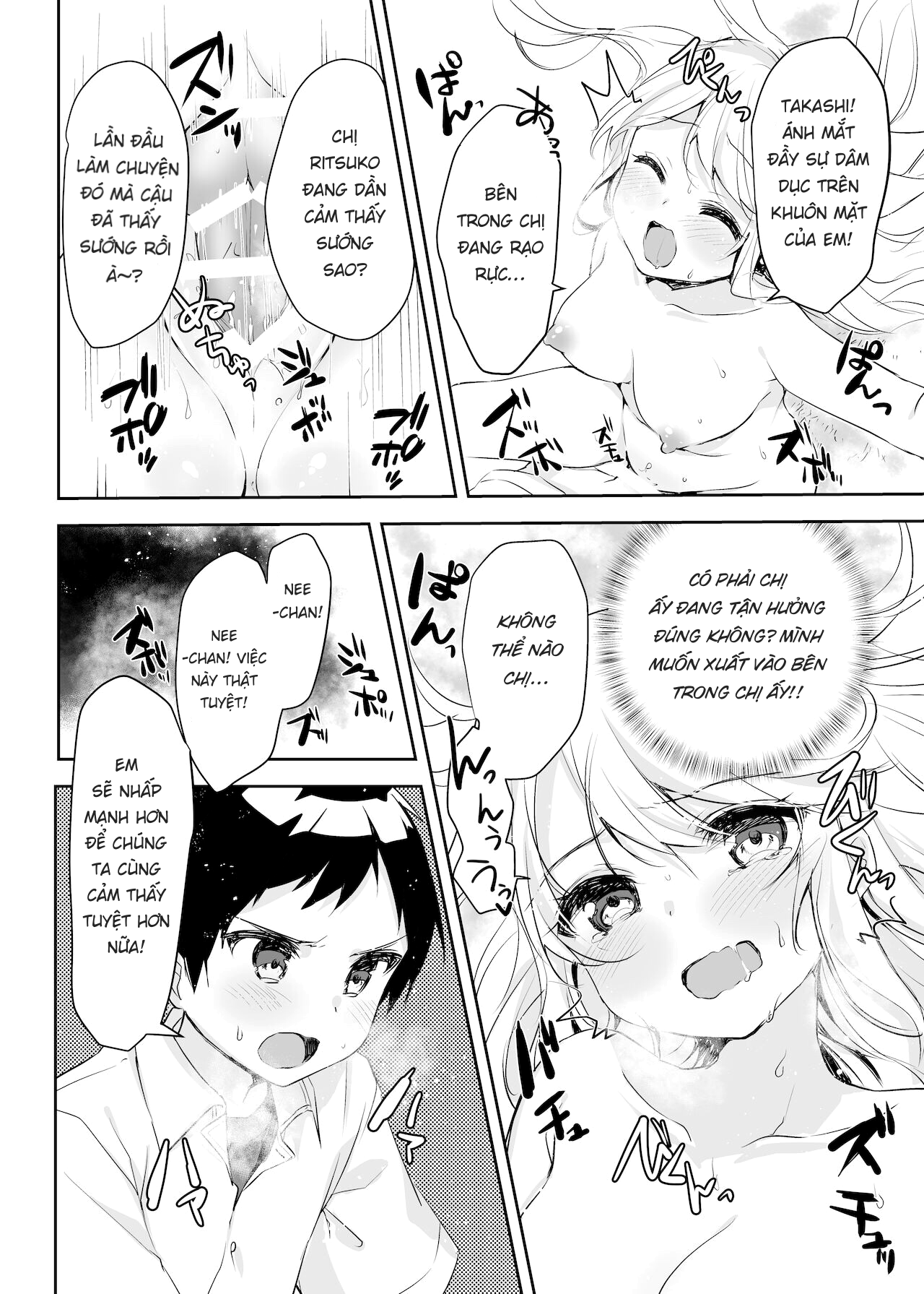 Đọc truyện hentai Họ tỉnh giấc khi tôi đang cố hiếp chị gái và bạn của bà ấy trong khi họ đang ngủ. - Oneshot