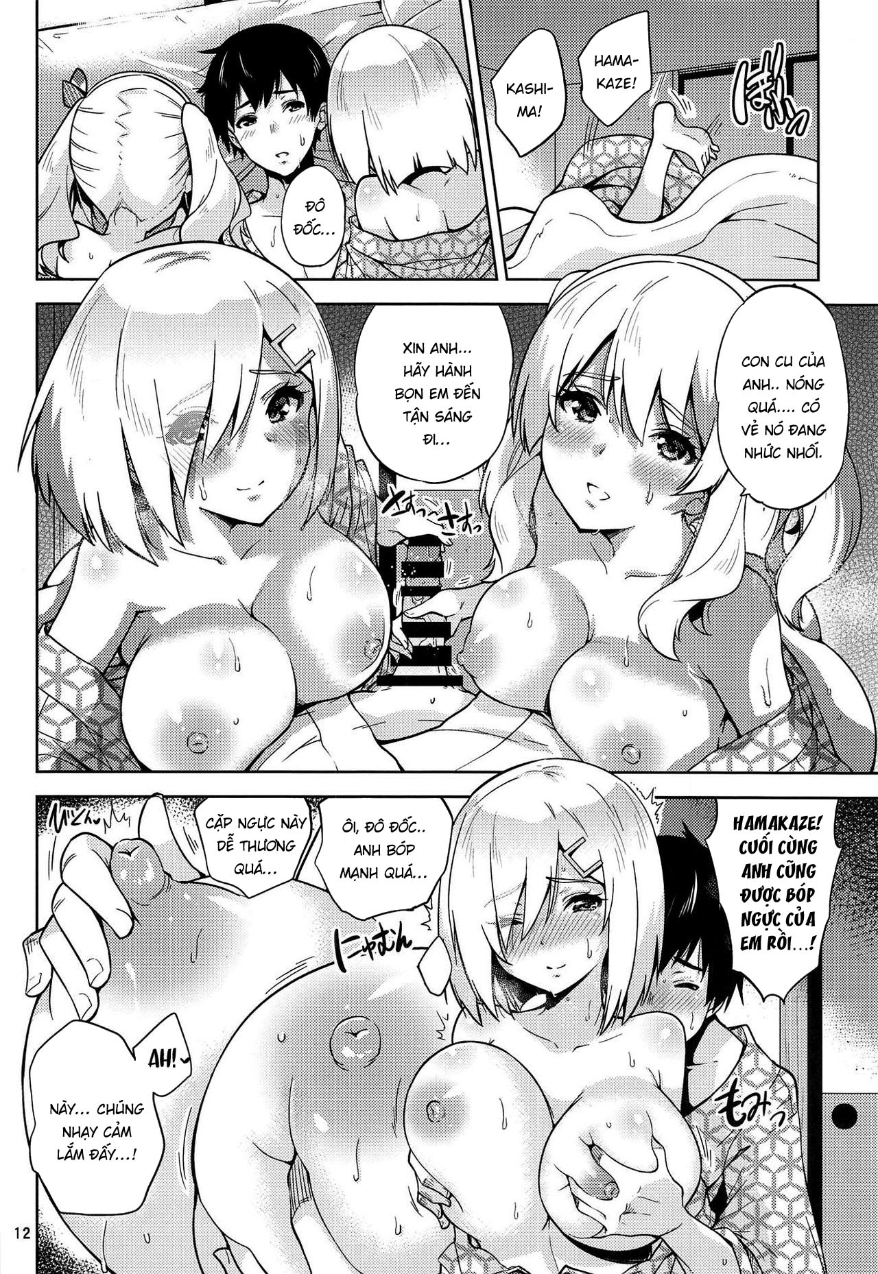 Đọc truyện hentai Kashima và Hamakaze ở suối nước nóng - Oneshot