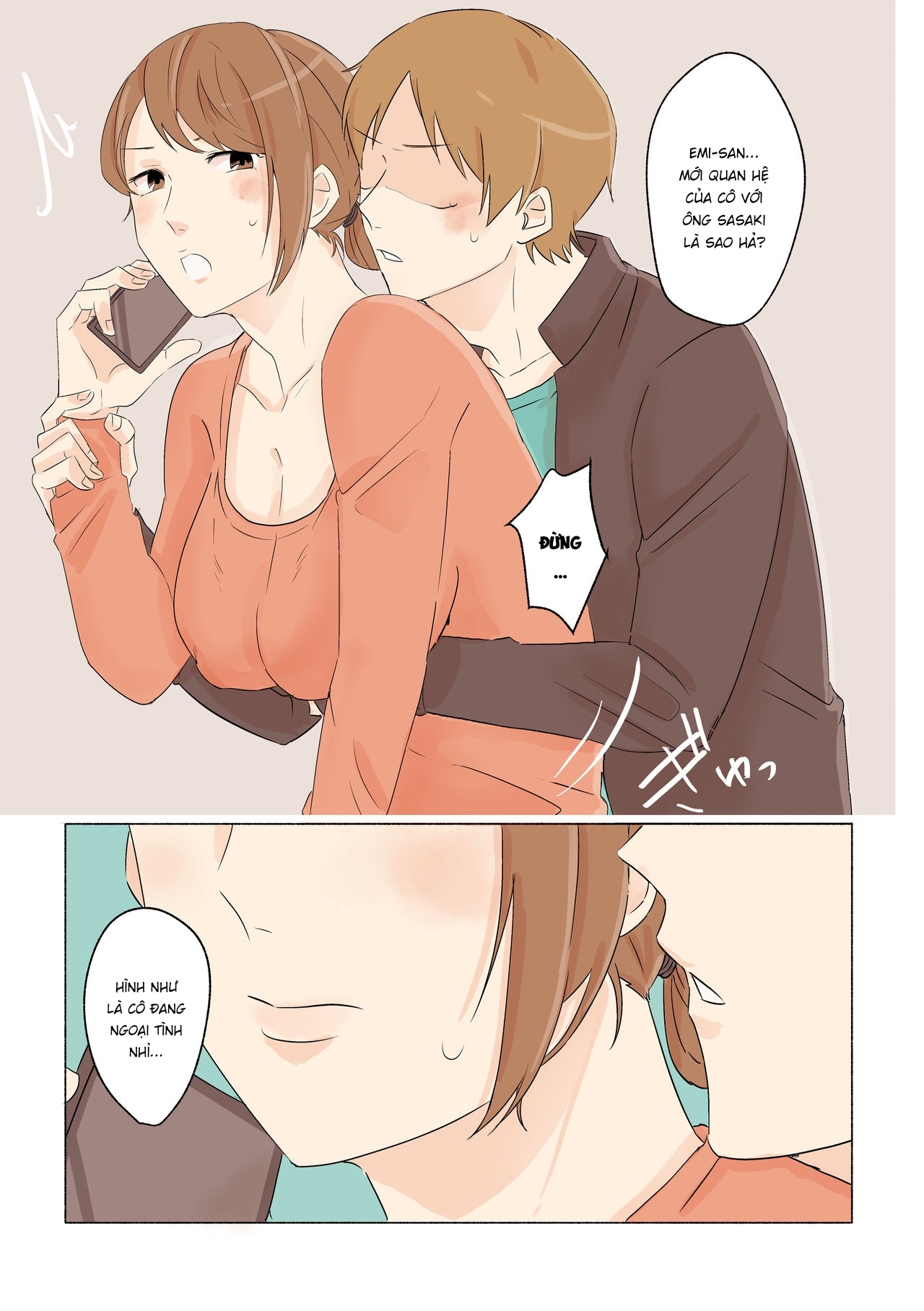 Đọc truyện hentai Yuujin no Dekapai Hahaoya o Netori - Oneshot