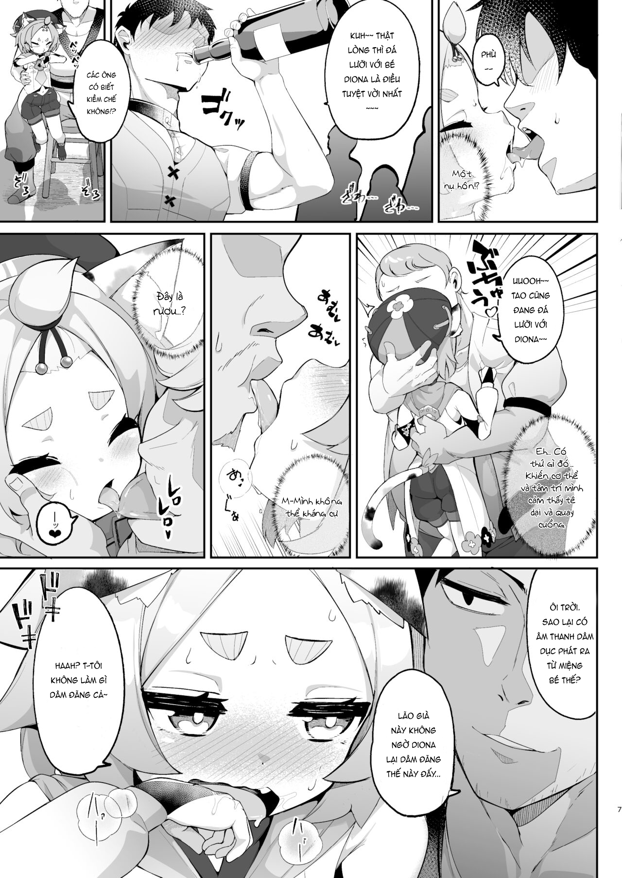 Đọc truyện hentai Ly cocktail bí mật của Diona - Oneshot