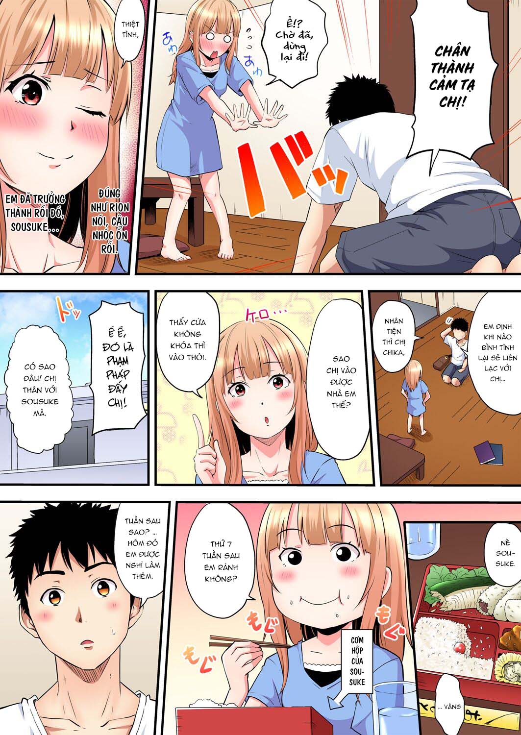 Đọc truyện hentai Bà Mẹ Teen Và Các Tư Thế SEX - Chap 10: Bắn [Pháo Hoa [ Cùng Chị Gái Chika