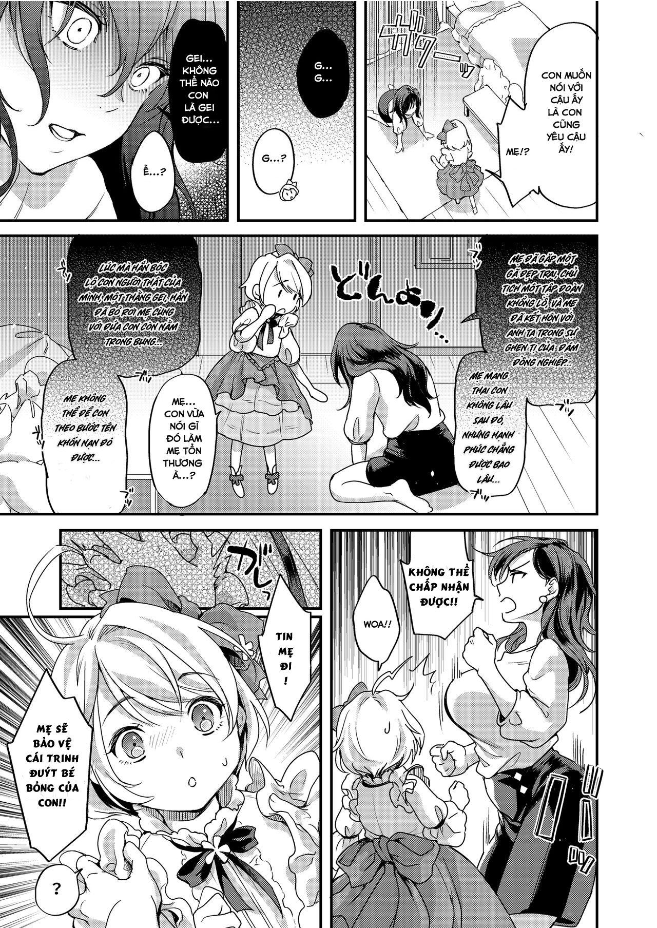 Đọc truyện hentai Futanari Mama to Josou Musuko - Oneshot