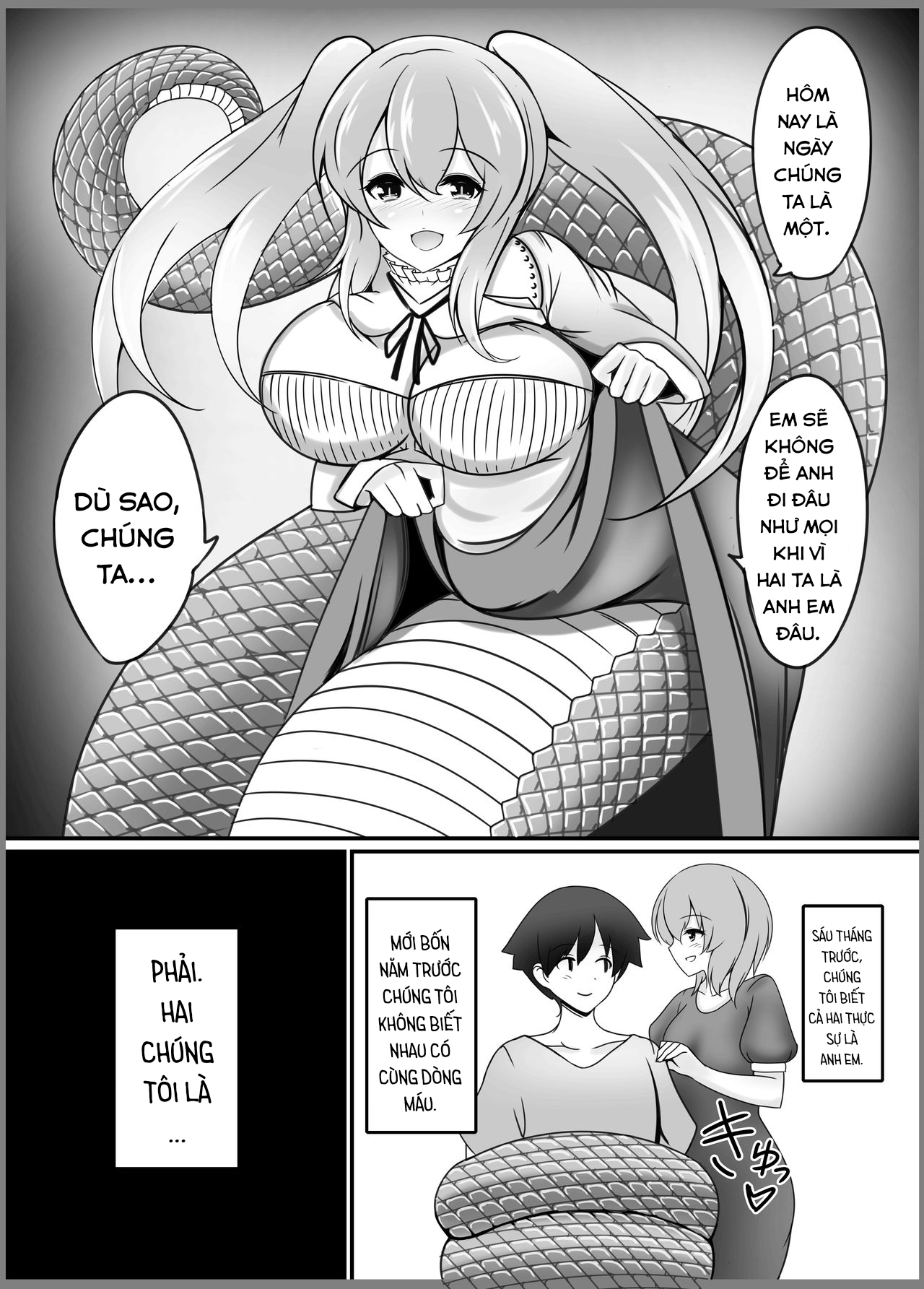 Đọc truyện hentai A Lamia's Tail Ties the Knot - Oneshot