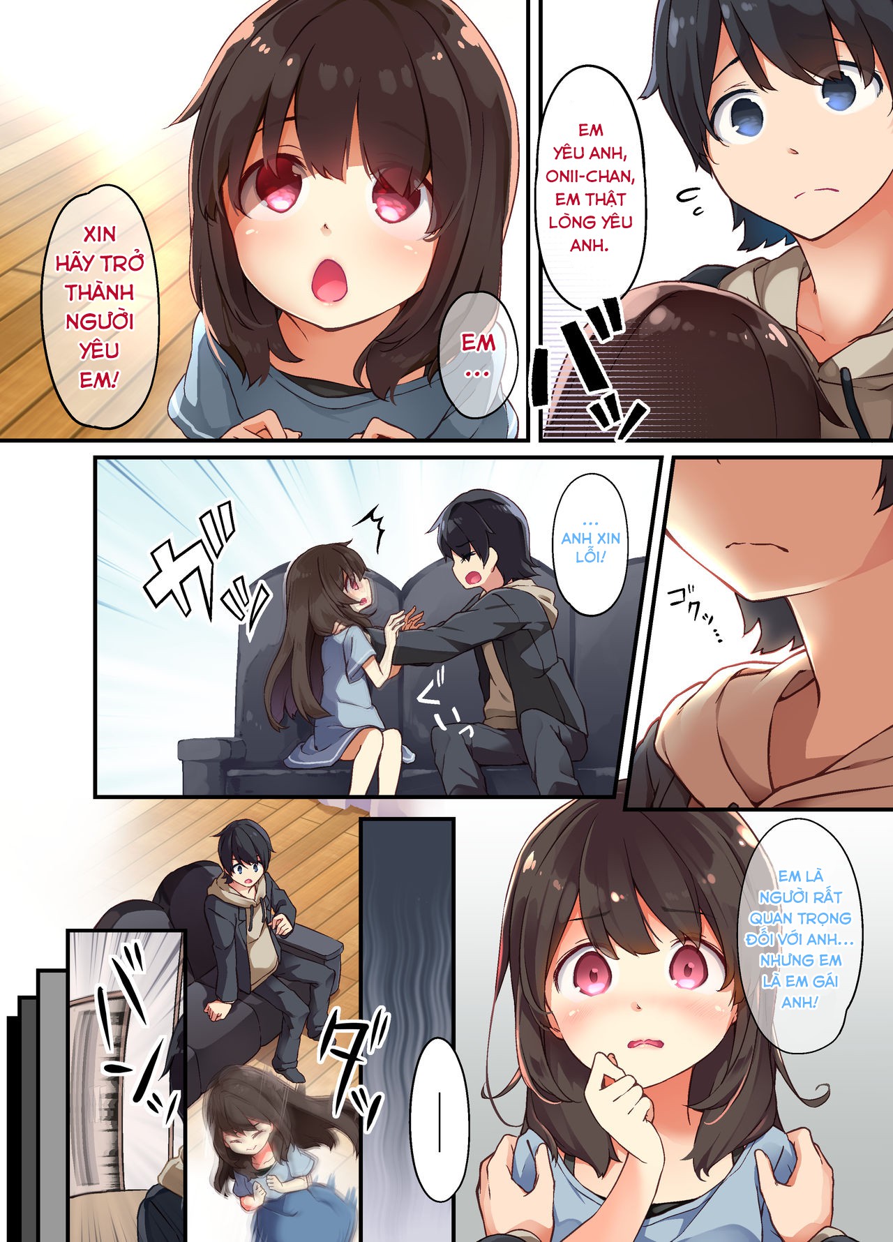 Đọc truyện hentai Cô em gái Yandere muốn được mang thai bởi anh trai của mình, vì vậy cô chuyển đổi cơ thể với anh cô và họ đã quan hệ tình dục sinh con - Oneshot