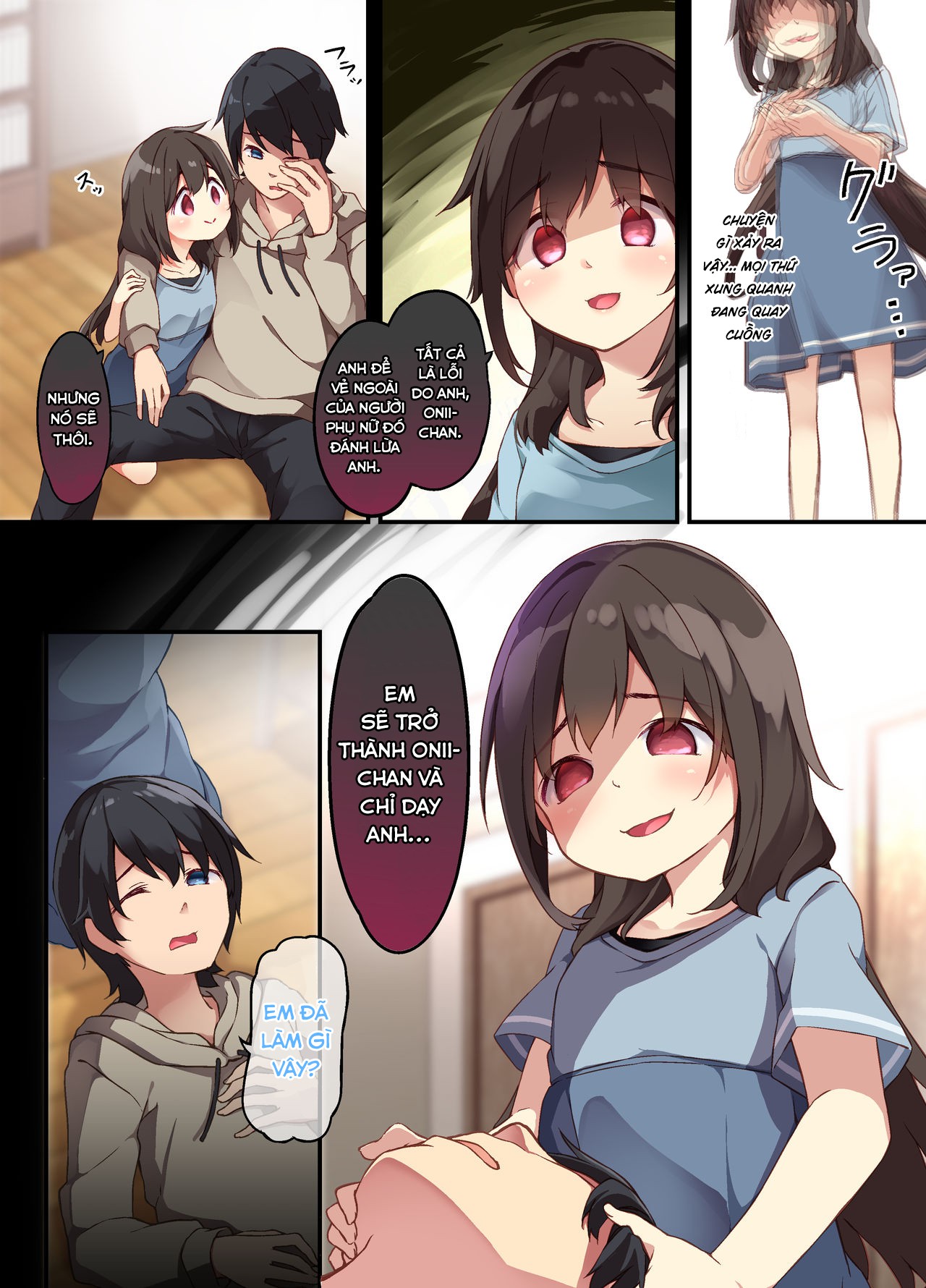 Đọc truyện hentai Cô em gái Yandere muốn được mang thai bởi anh trai của mình, vì vậy cô chuyển đổi cơ thể với anh cô và họ đã quan hệ tình dục sinh con - Oneshot