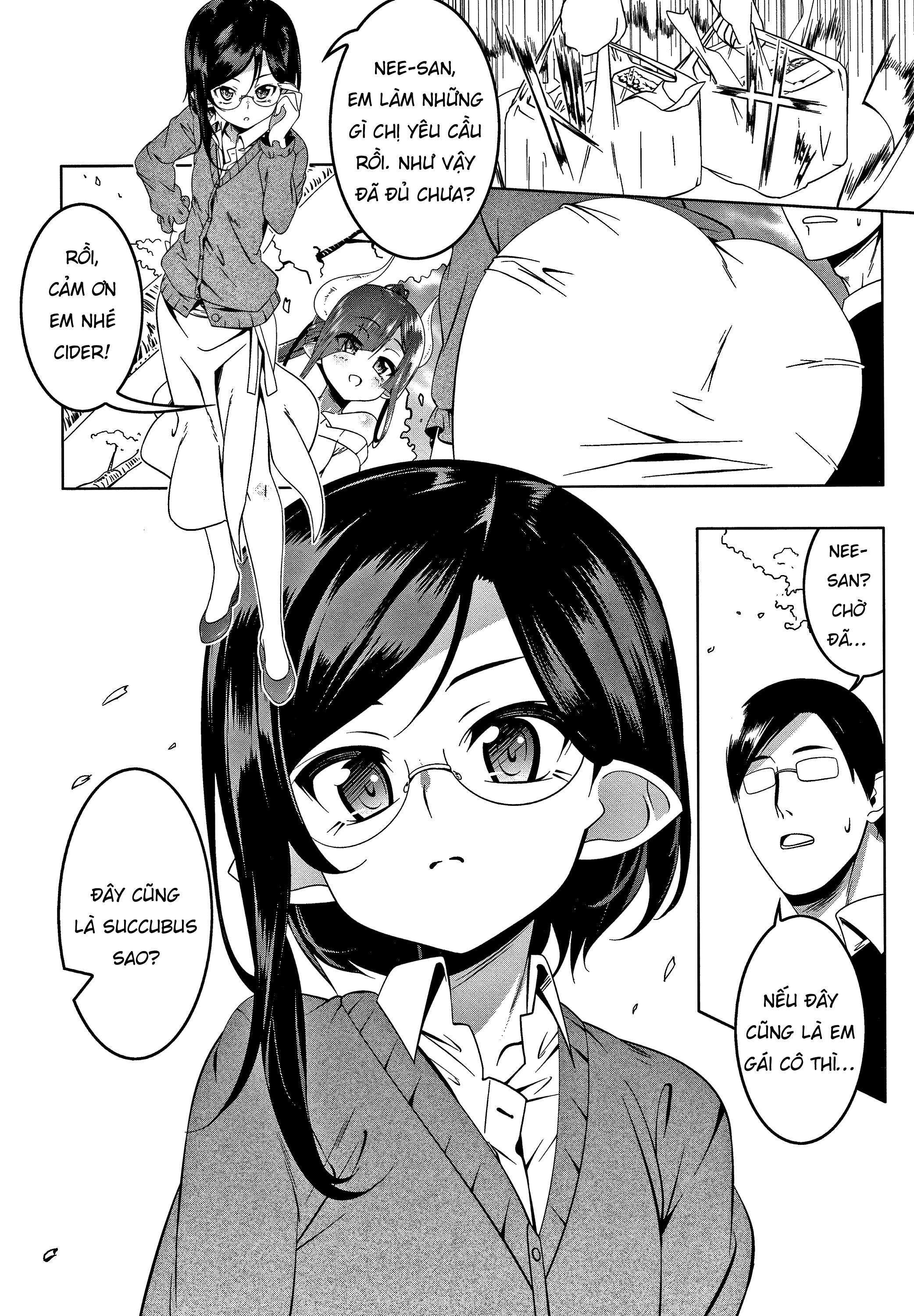 Đọc truyện hentai nhà có 5 nàng succubus - Chap 3