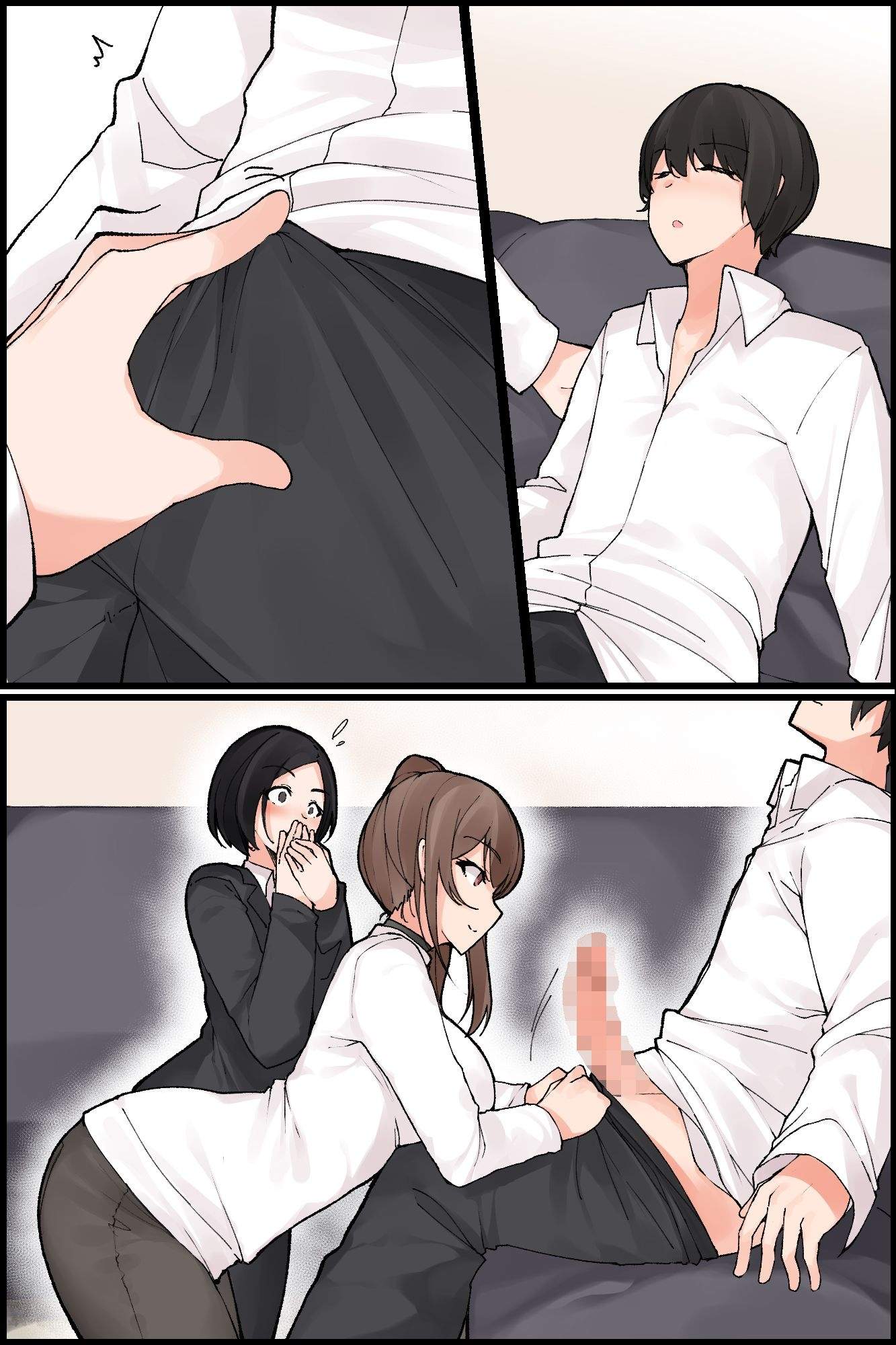 Đọc truyện hentai Mechakucha Eroi Karada no Sewazuki Osananajimi to, Coolchi de 3P Harem!? - Oneshot