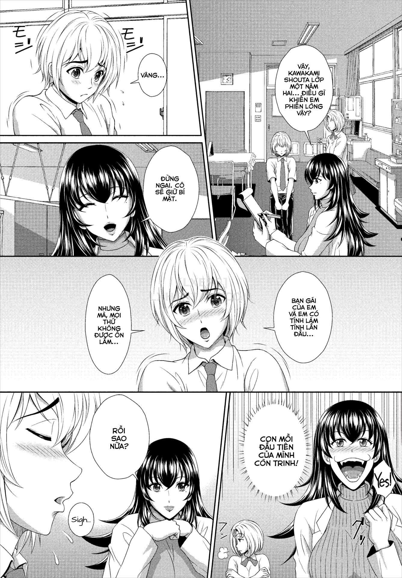 Đọc truyện hentai The School Nurse Is a Sex-Crazed Succubus - Chap 1