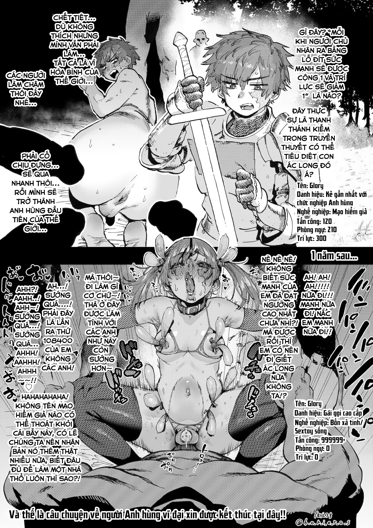 Đọc truyện hentai Anal de Mesuiki Suru Hodo Tsuyoku Naru Buki o Te ni Irete, Tsuyoku Narou to Anal Sex Bakkari Shitetara Tatakai toka Doudemo Yokunacchatta Boukensha-san Desu Oneshot