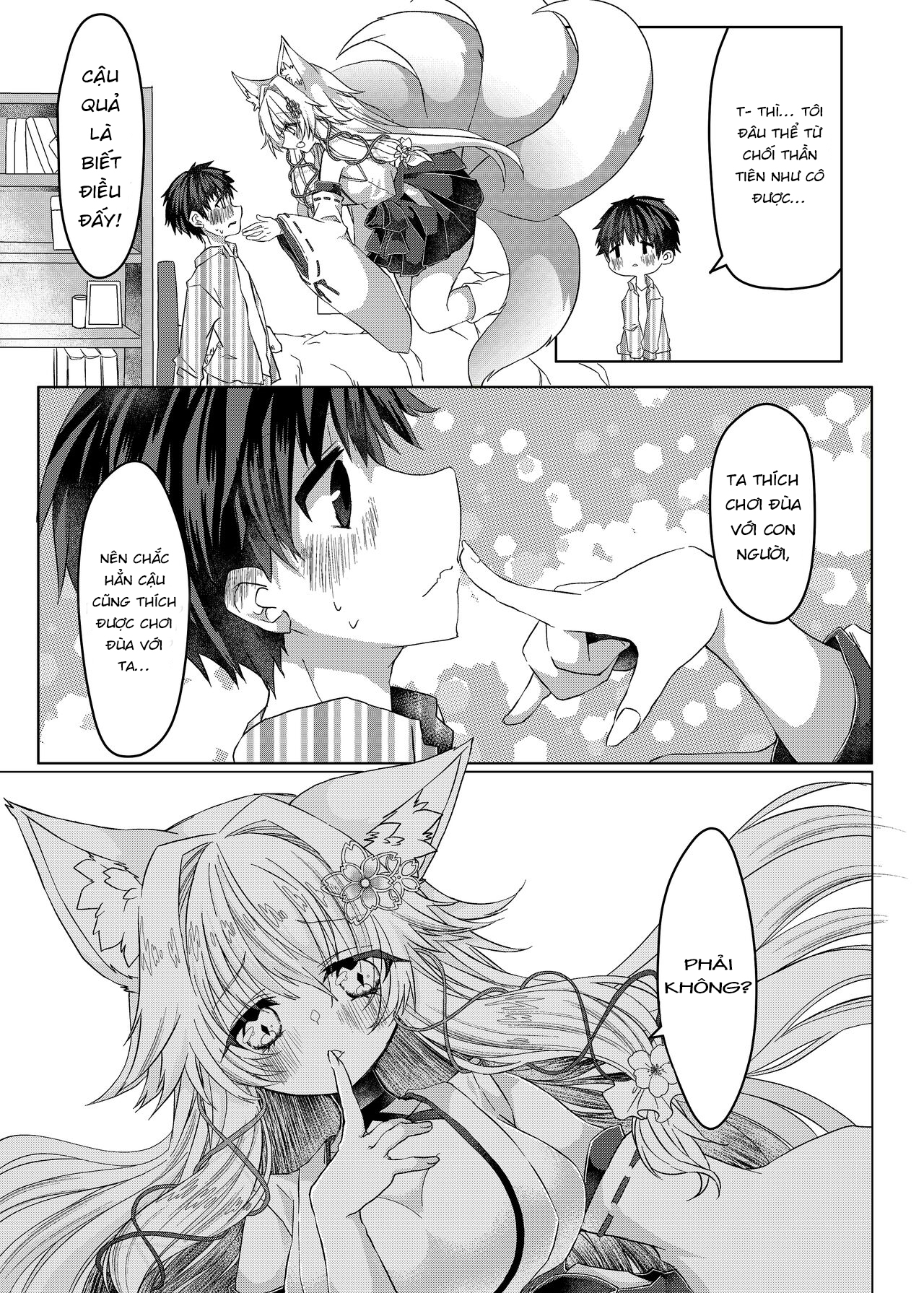 Đọc truyện hentai Chuyển giới thành một nàng cáo!? - Oneshot Ngọt