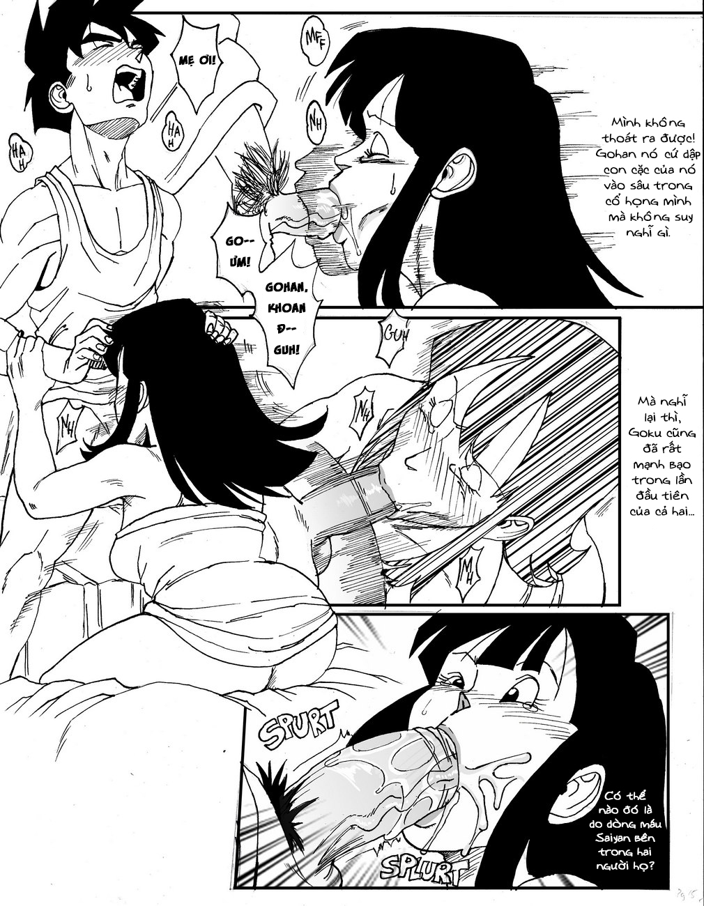 Đọc truyện hentai Chichi và Gohan - Oneshot