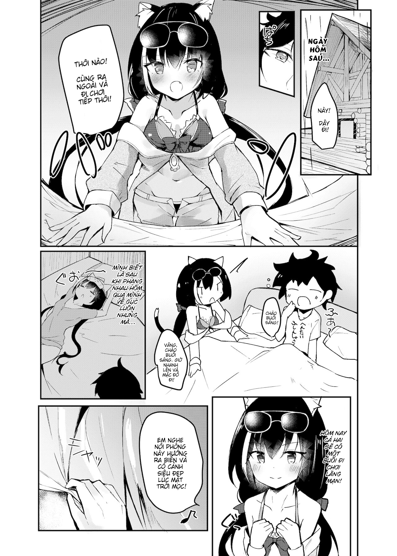 Đọc truyện hentai Deredere Kyaru-chan to Mizugi de Ecchi - Oneshot