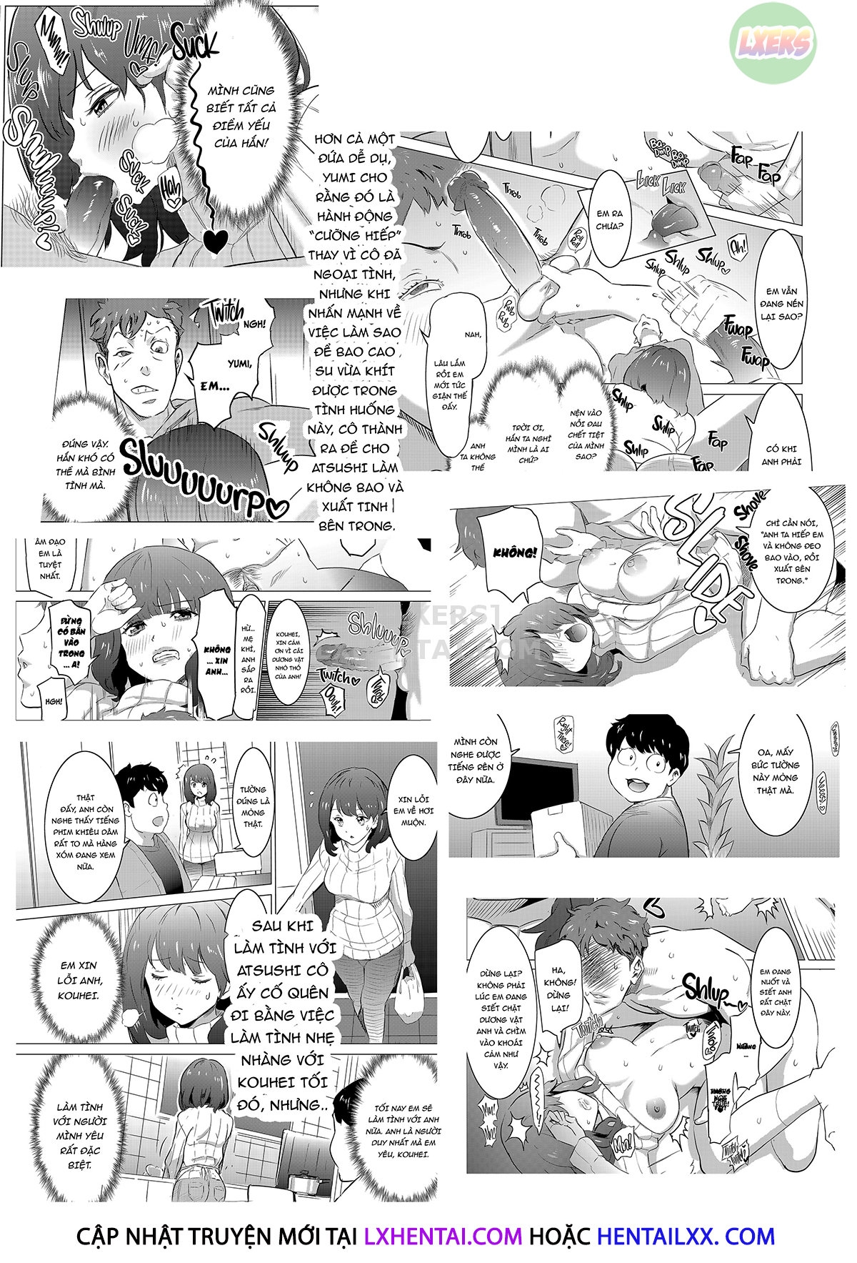 Đọc truyện hentai My Wife Would Never Moan Like in the Unrealistic Porn My Neighbor Watches - Chap 2