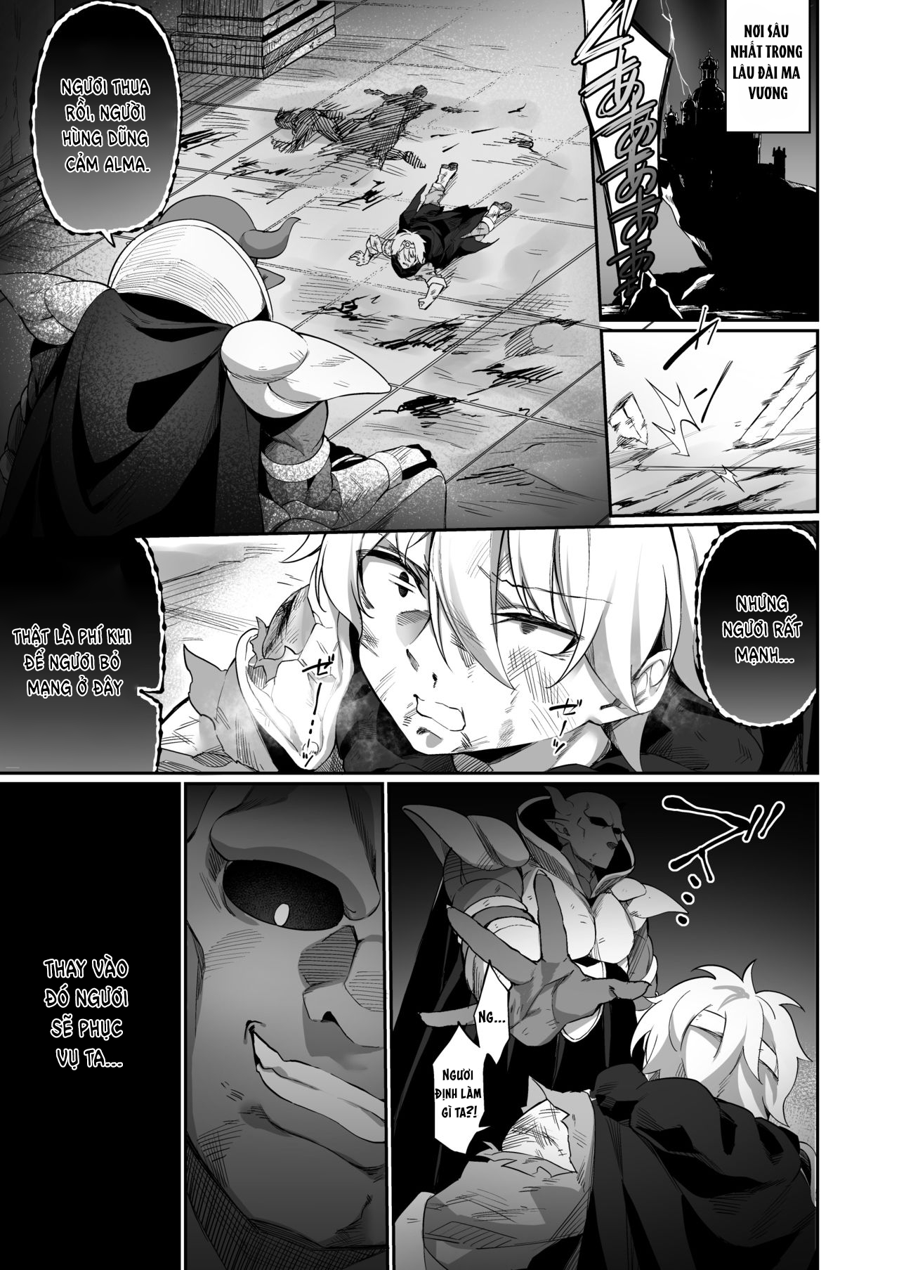 Đọc truyện hentai Câu chuyện về chàng trai dũng cảm đã thua trận trước Ma vương và rồi tận hưởng cuộc sống với tư cách là một succubus - Oneshot