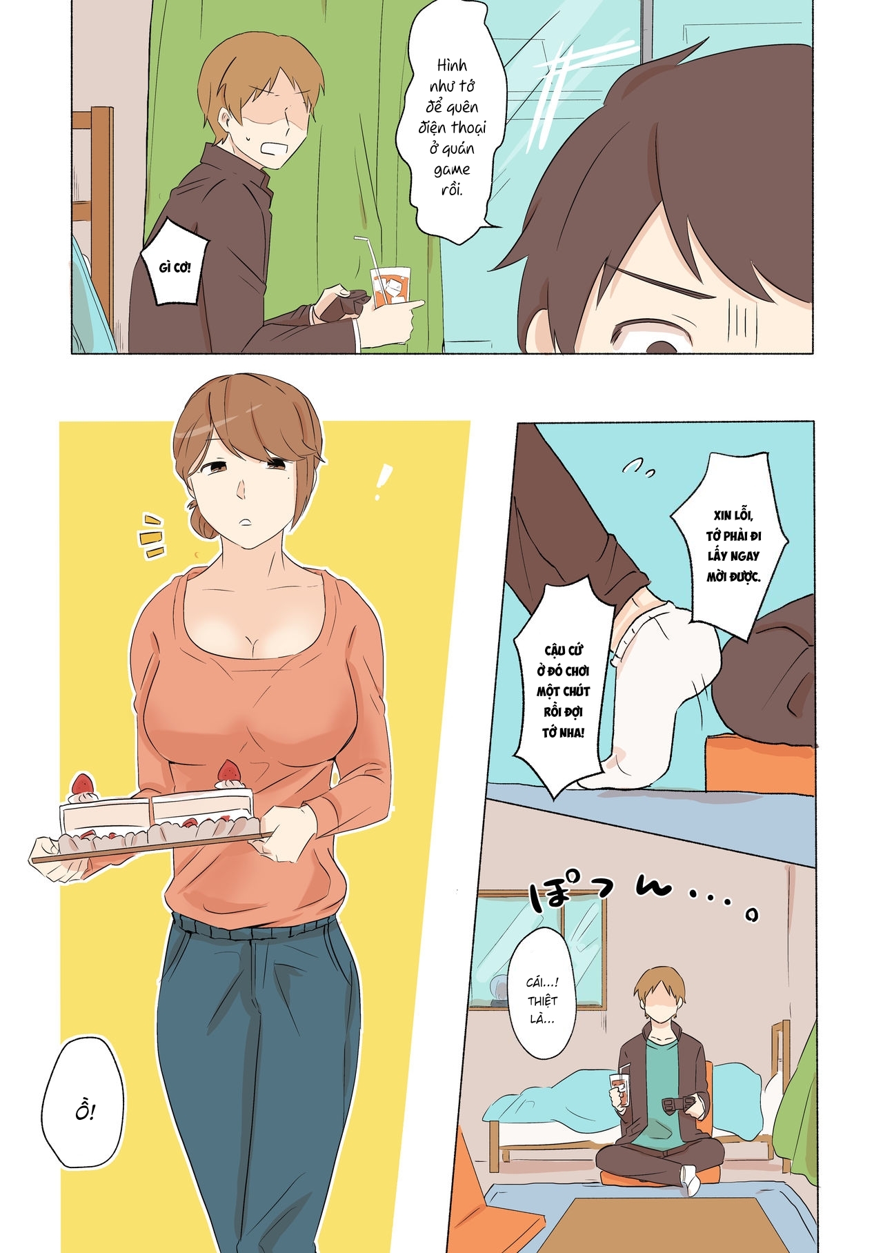 Đọc truyện hentai Yuujin no Dekapai Hahaoya o Netori - Oneshot