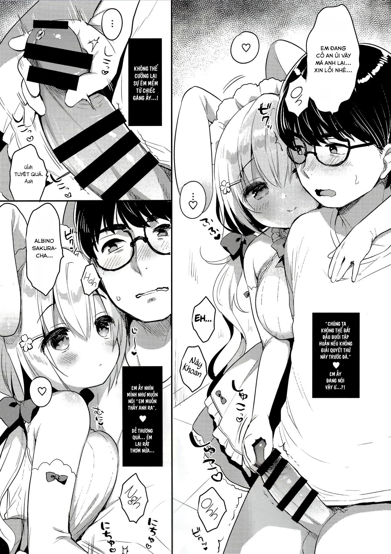 Đọc truyện hentai Albino Sakura-chan to Ama Ecchi - Oneshot
