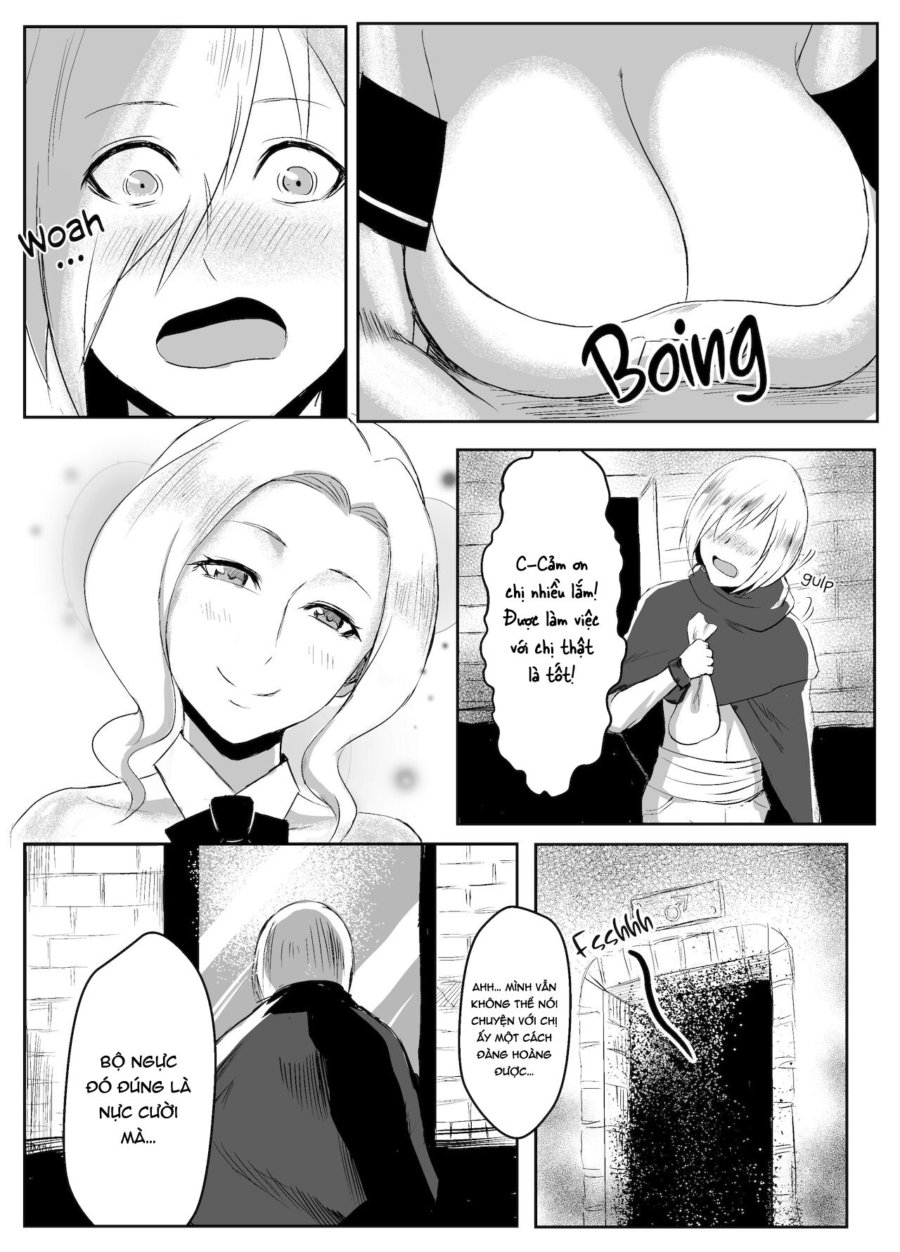 Đọc truyện hentai Cô gái lễ tân và nhà mạo hiểm trẻ. - Oneshot