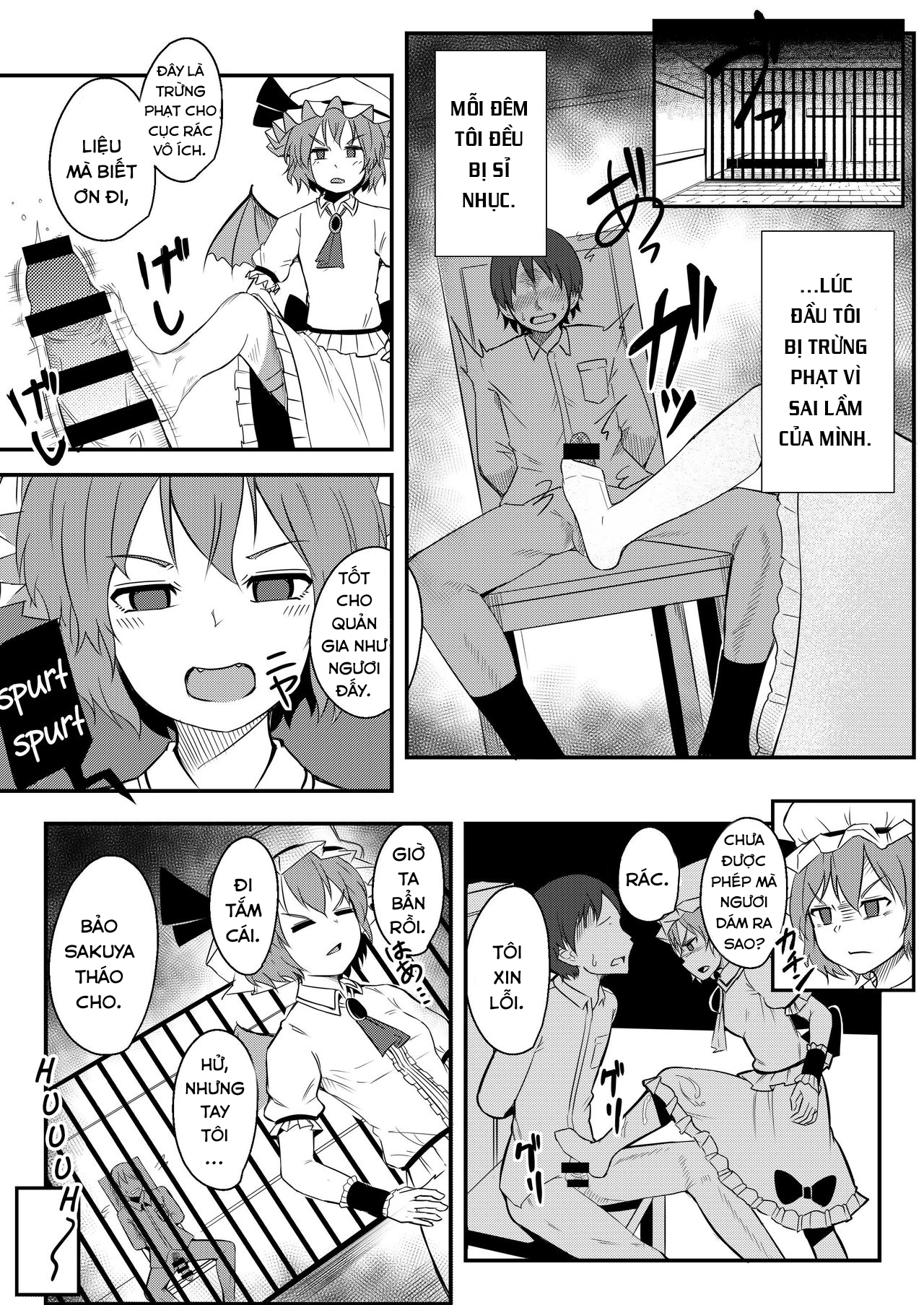 Đọc truyện hentai Kyuuketsu Reijou to Geboku Shitsuji (Touhou Project) - Oneshot