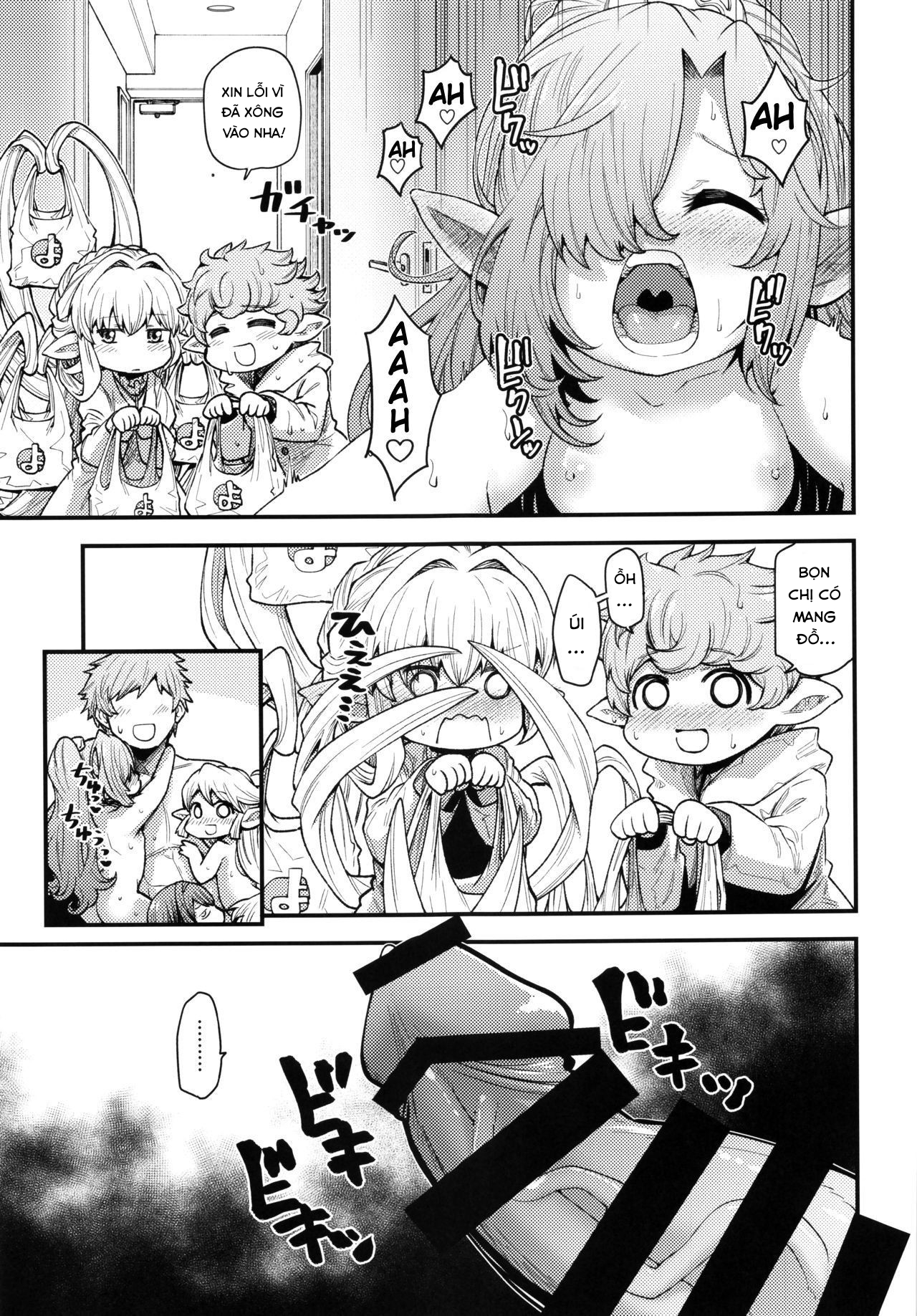 Đọc truyện hentai Gen Paro Harvin Harem Apart Taifuu Hen - Oneshot