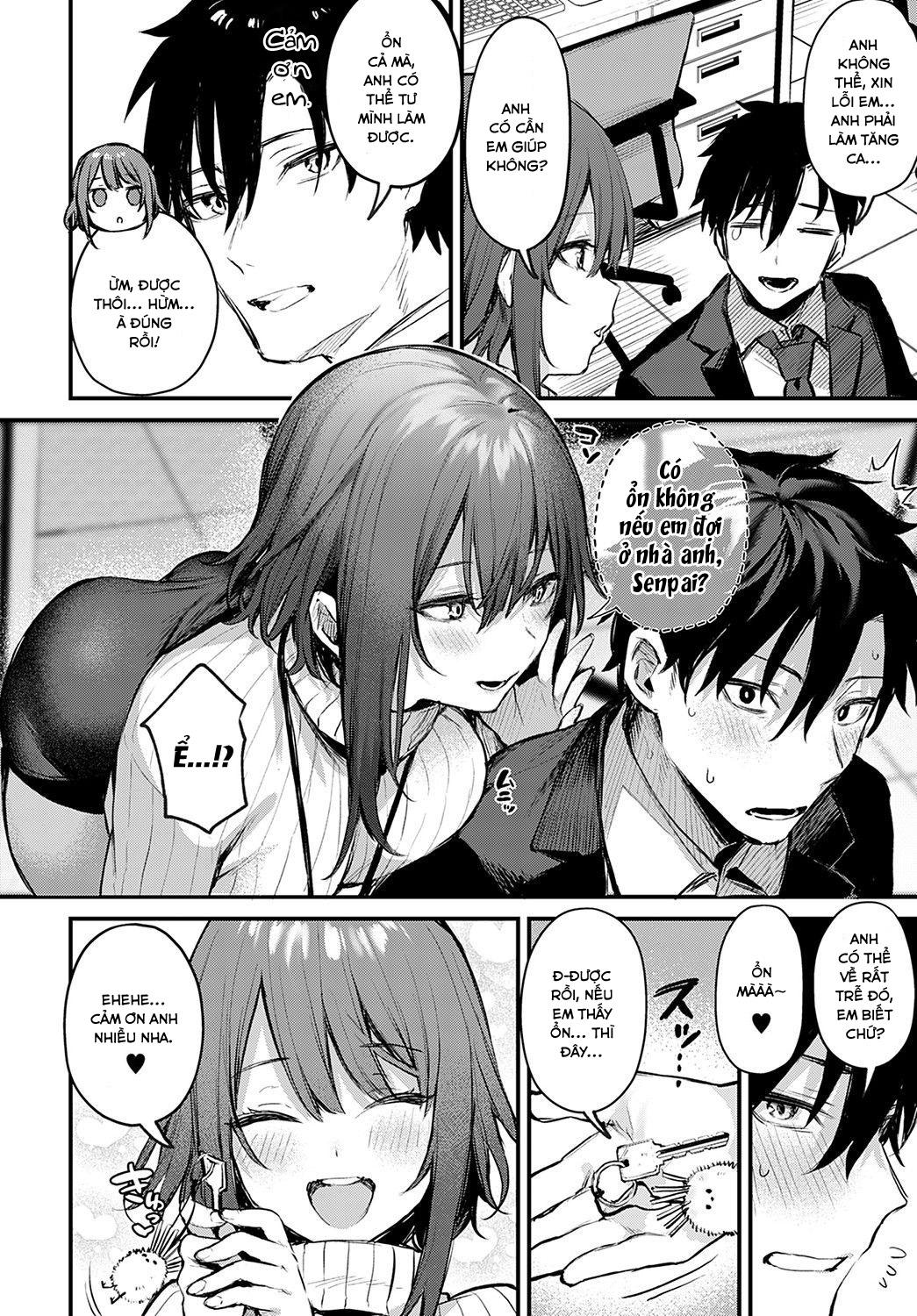 Đọc truyện hentai Kouhai Kanojo Tsujinaka-chan no Oshioki - Oneshot