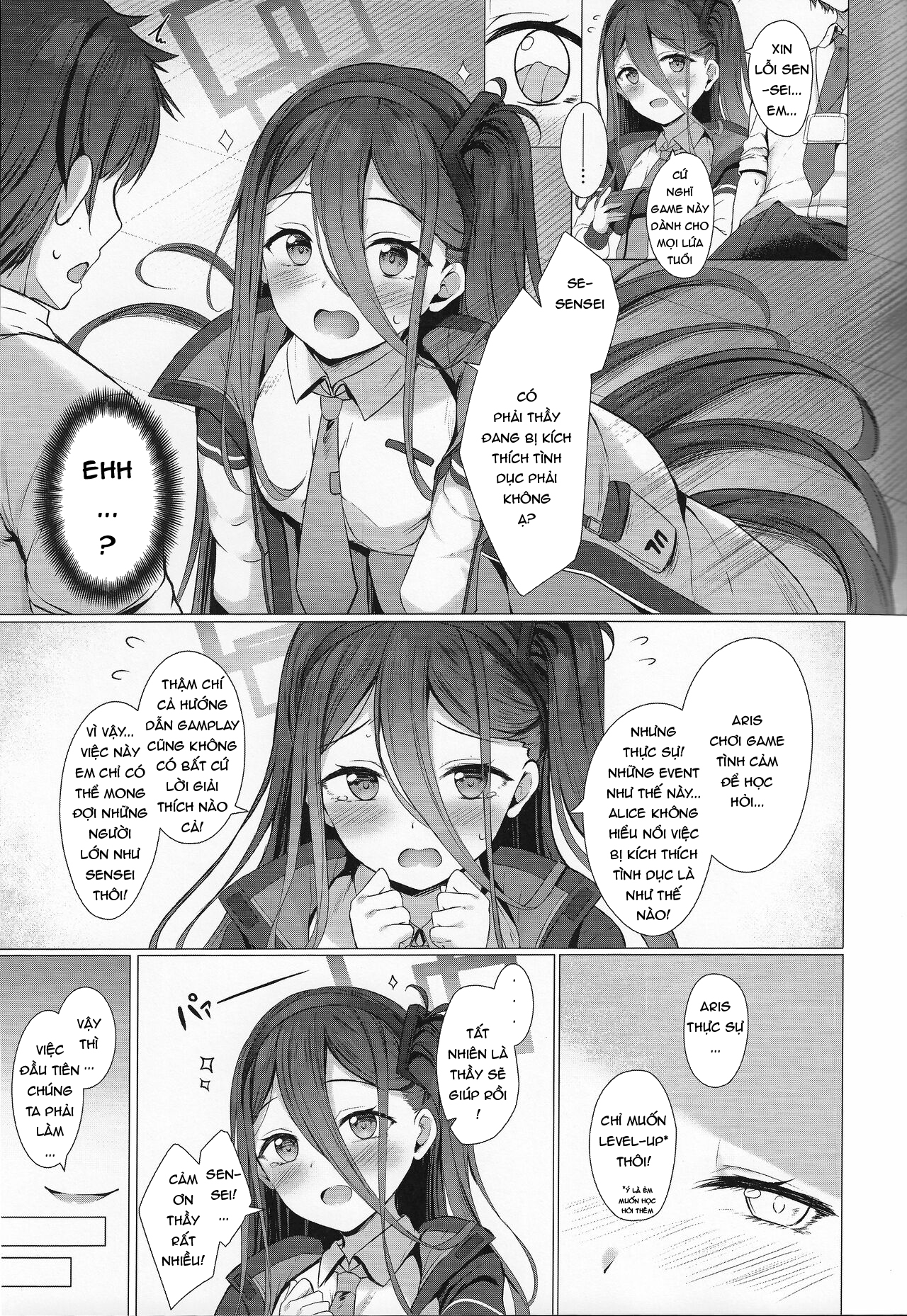 Đọc truyện hentai Aris cũng muốn level-up cơ! + Thầy có muốn sử dụng vé ưu đãi của Yuzu không? - Oneshot (nhưng có 2 bộ khác nhau)