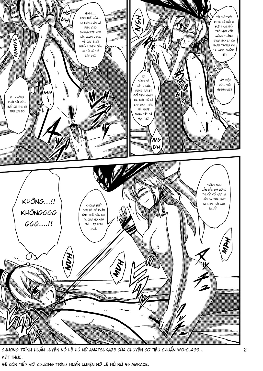 Đọc truyện hentai Kuubo Wo-Kyuu-chan no Amatsukaze Yuri Dorei Choukyou - Oneshot