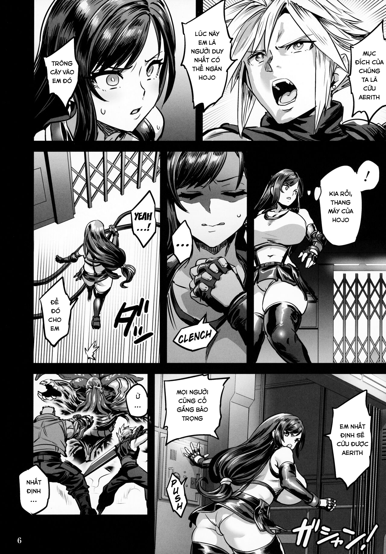 Đọc truyện hentai Deka Chichi Terrorist no Kousei Kouhai Jikken (Final Fantasy VII) - Oneshot
