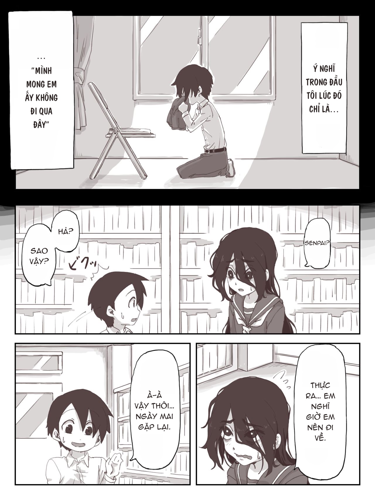Đọc truyện hentai Senpai, hãy ra trên tay em - Oneshot