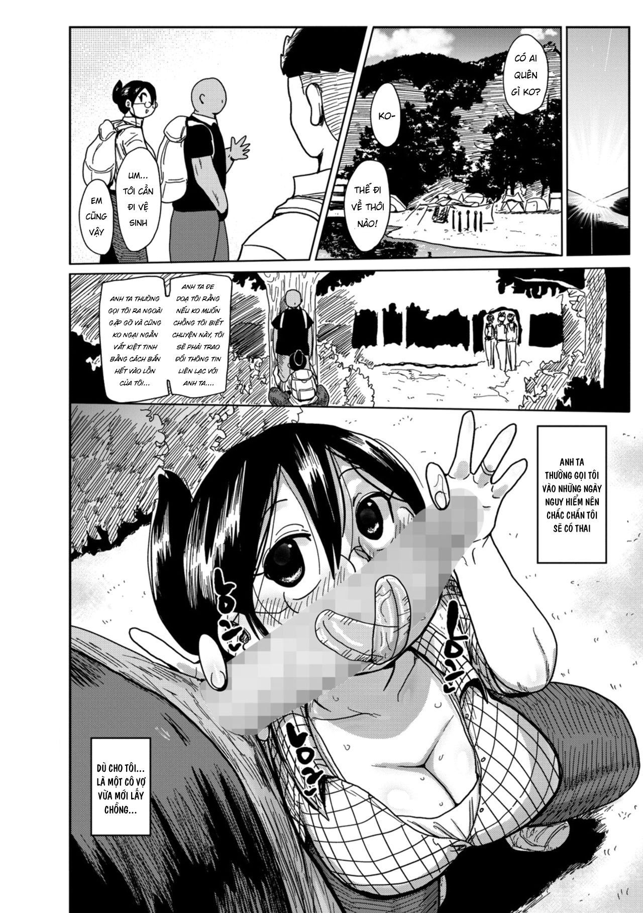 Đọc truyện hentai Chuyến cắm trại cùng cô vợ mới cưới - Oneshot