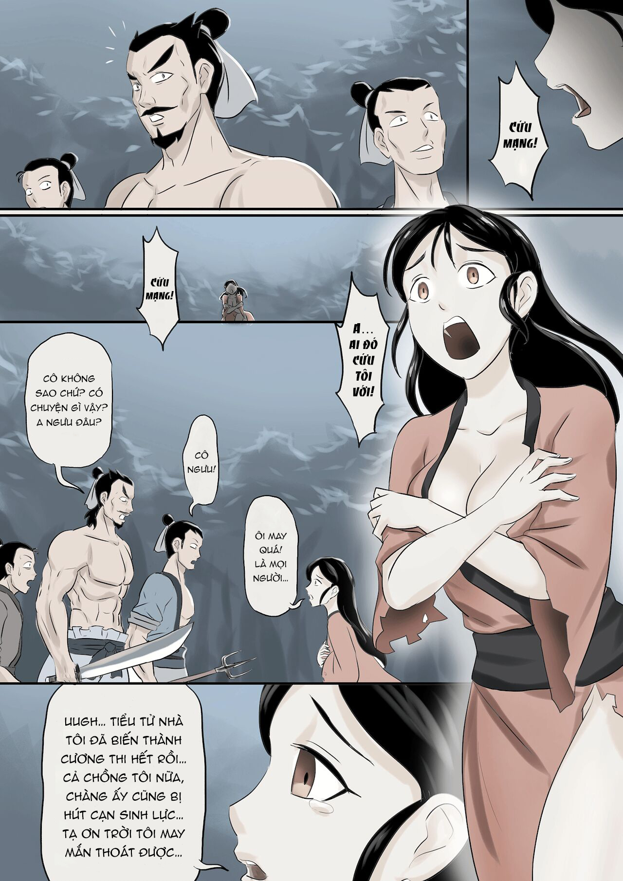 Đọc truyện hentai Ma nữ thức tỉnh - Chap 3 - Goá phụ về làng