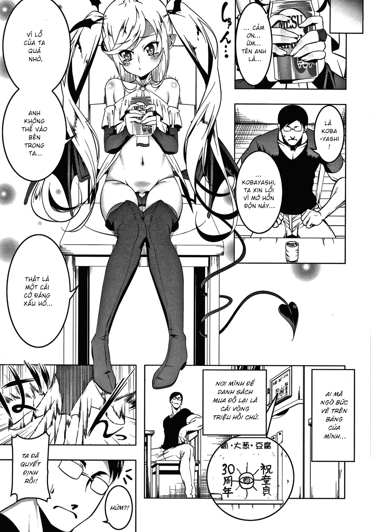 Đọc truyện hentai nhà có 5 nàng succubus - Chap 1