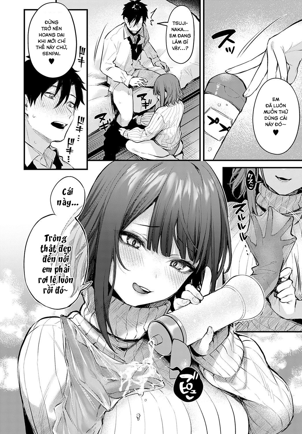 Đọc truyện hentai Kouhai Kanojo Tsujinaka-chan no Oshioki - Oneshot