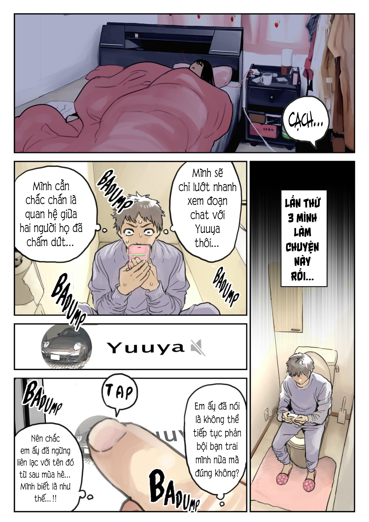 Đọc truyện hentai Phát hiện sừng khi xem trộm điện thoại bạn gái (Phần 2) - Chap 2: Ngựa quen đường cũ