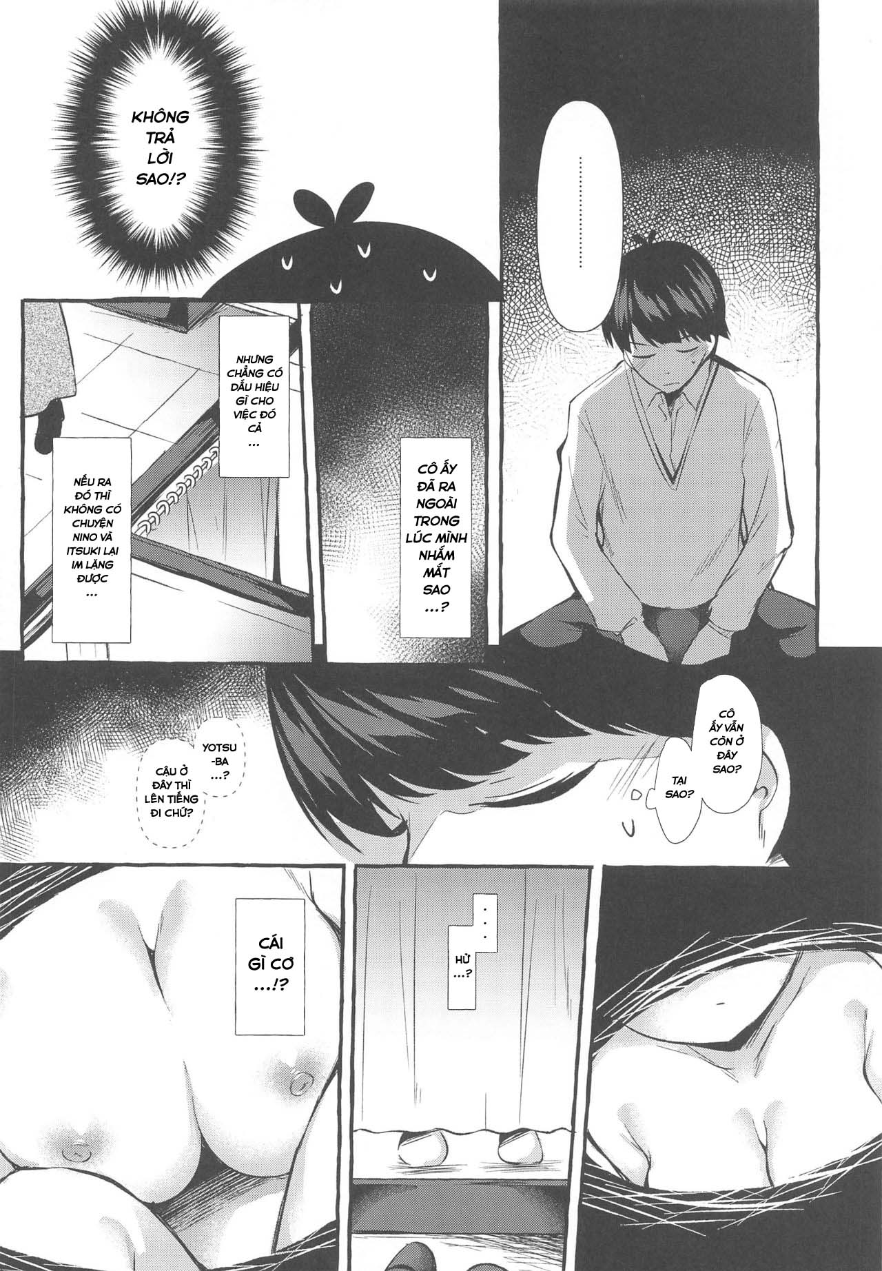 Đọc truyện hentai Yotsuba to Shichakushitsu de H Shiyo (Gotoubun no Hanayome) - Oneshot