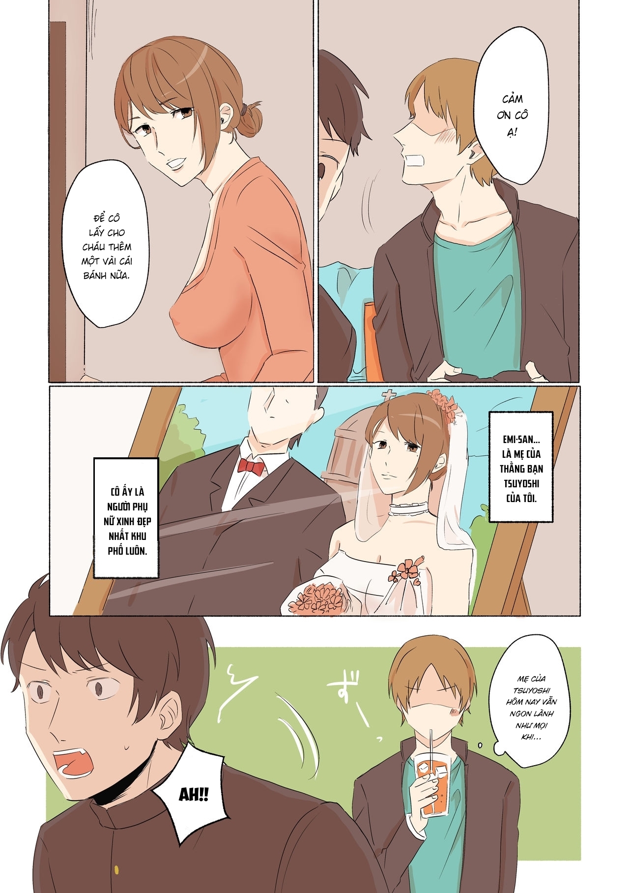 Đọc truyện hentai Yuujin no Dekapai Hahaoya o Netori - Oneshot