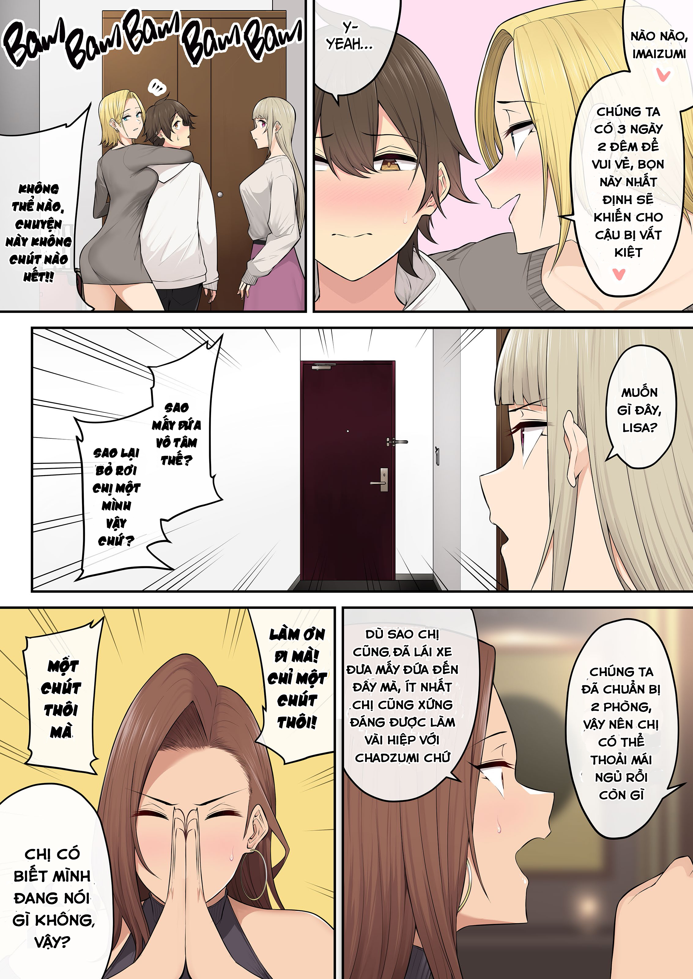 Đọc truyện hentai Imaizumi đưa cả bầy Gyaru về nhà mình - Chap 5