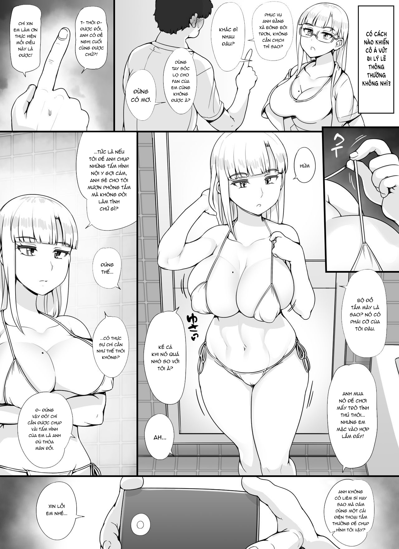 Đọc truyện hentai Dàn gái xinh trong bồn tắm - Chap 5 - Idol nội y