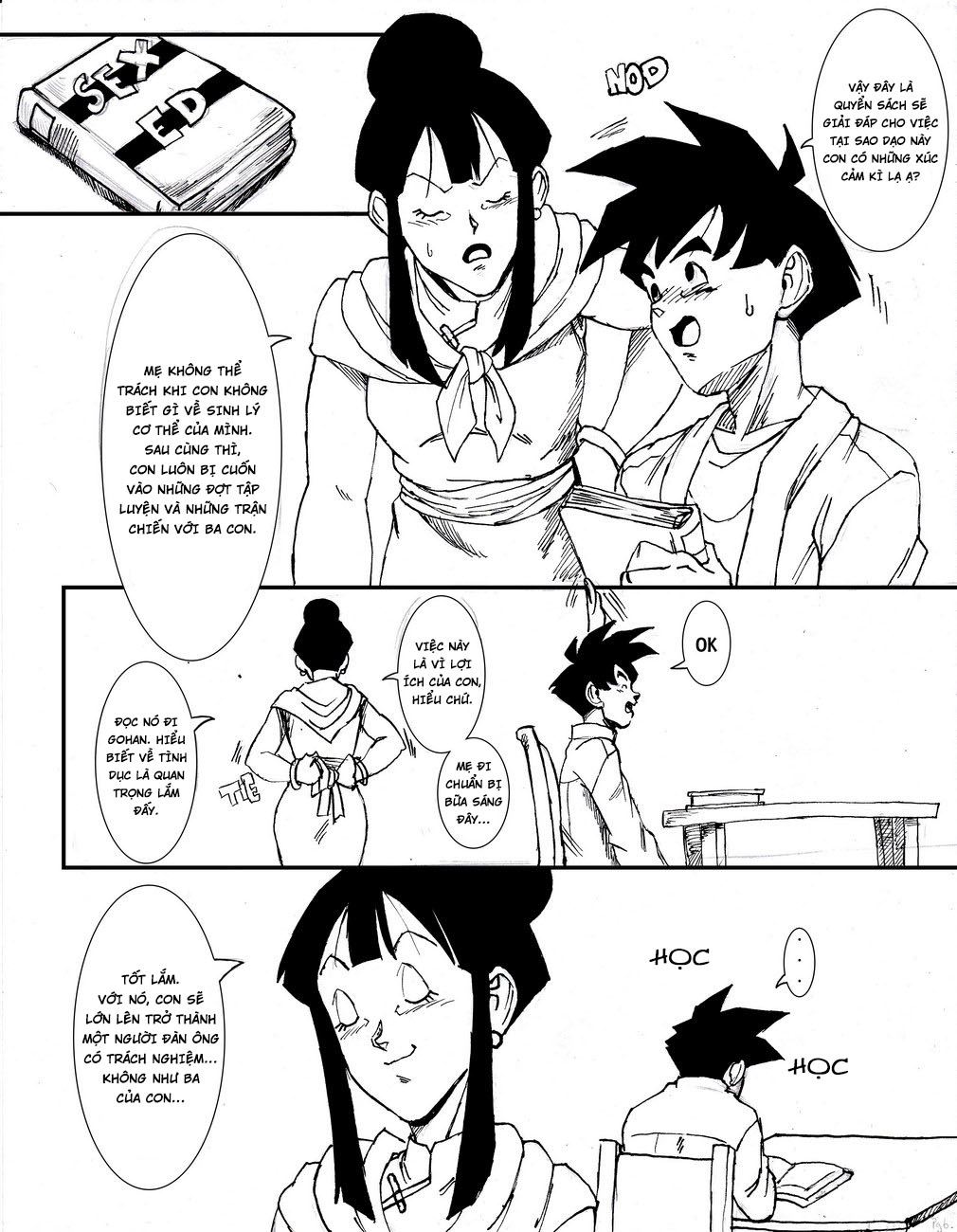 Đọc truyện hentai Chichi và Gohan - Oneshot