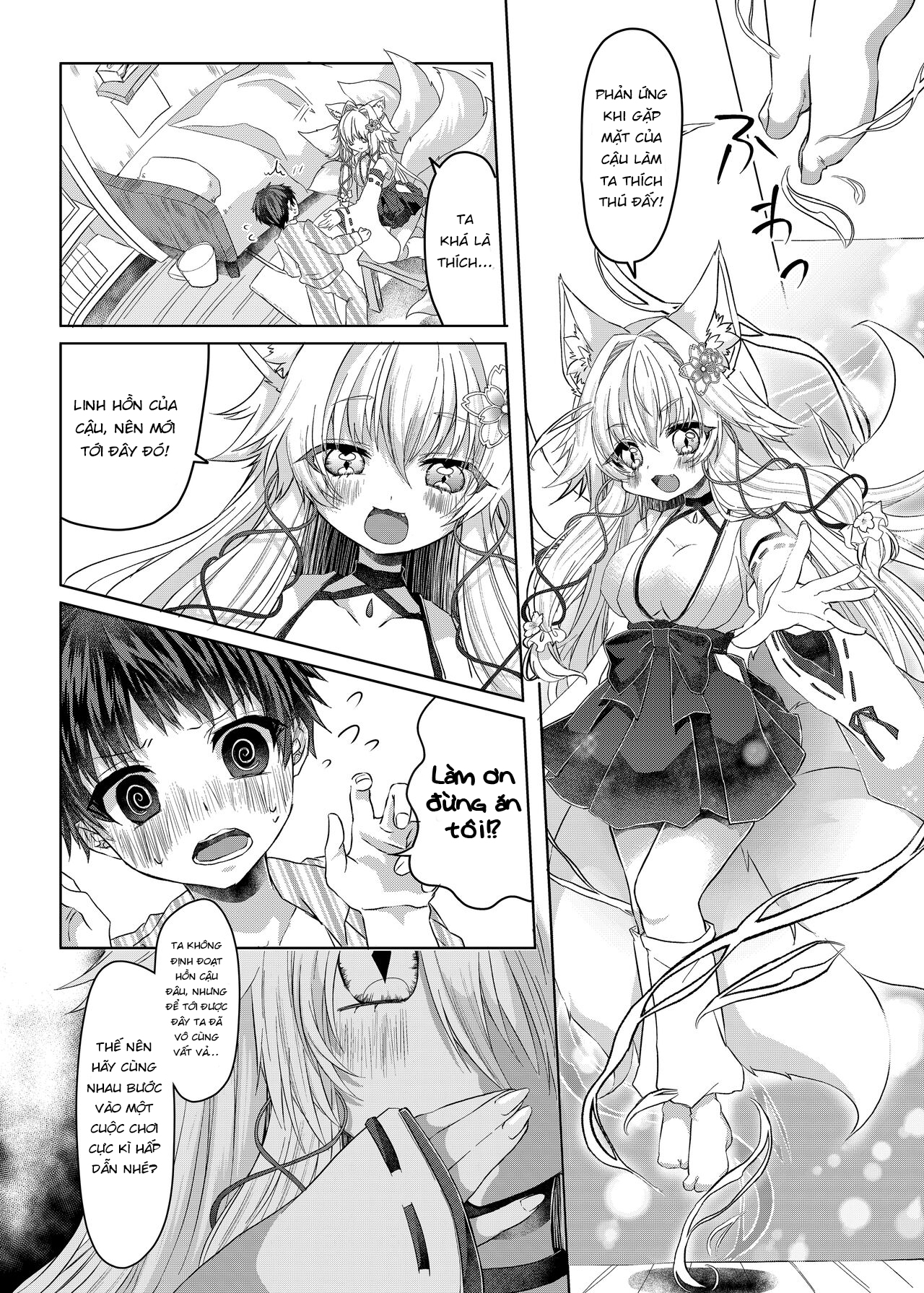 Đọc truyện hentai Chuyển giới thành một nàng cáo!? - Oneshot Ngọt